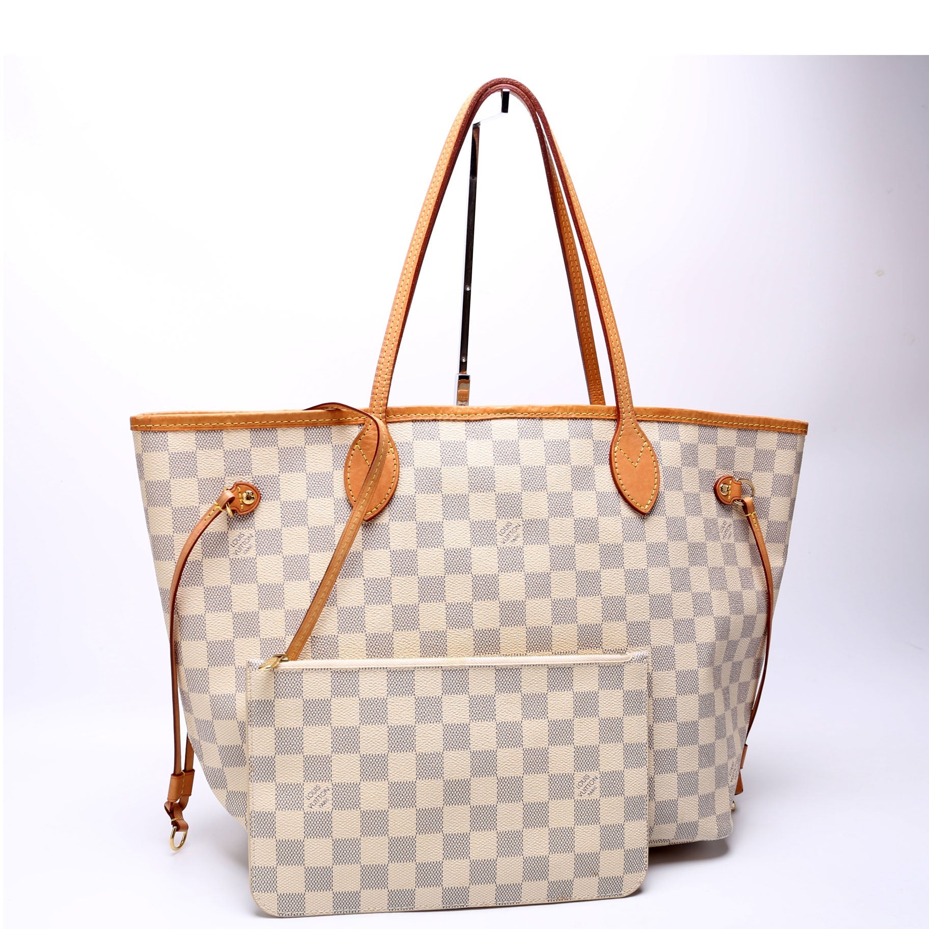 Louis Vuitton Neverfull W MM Azur Damier Wallet Case Azur 18