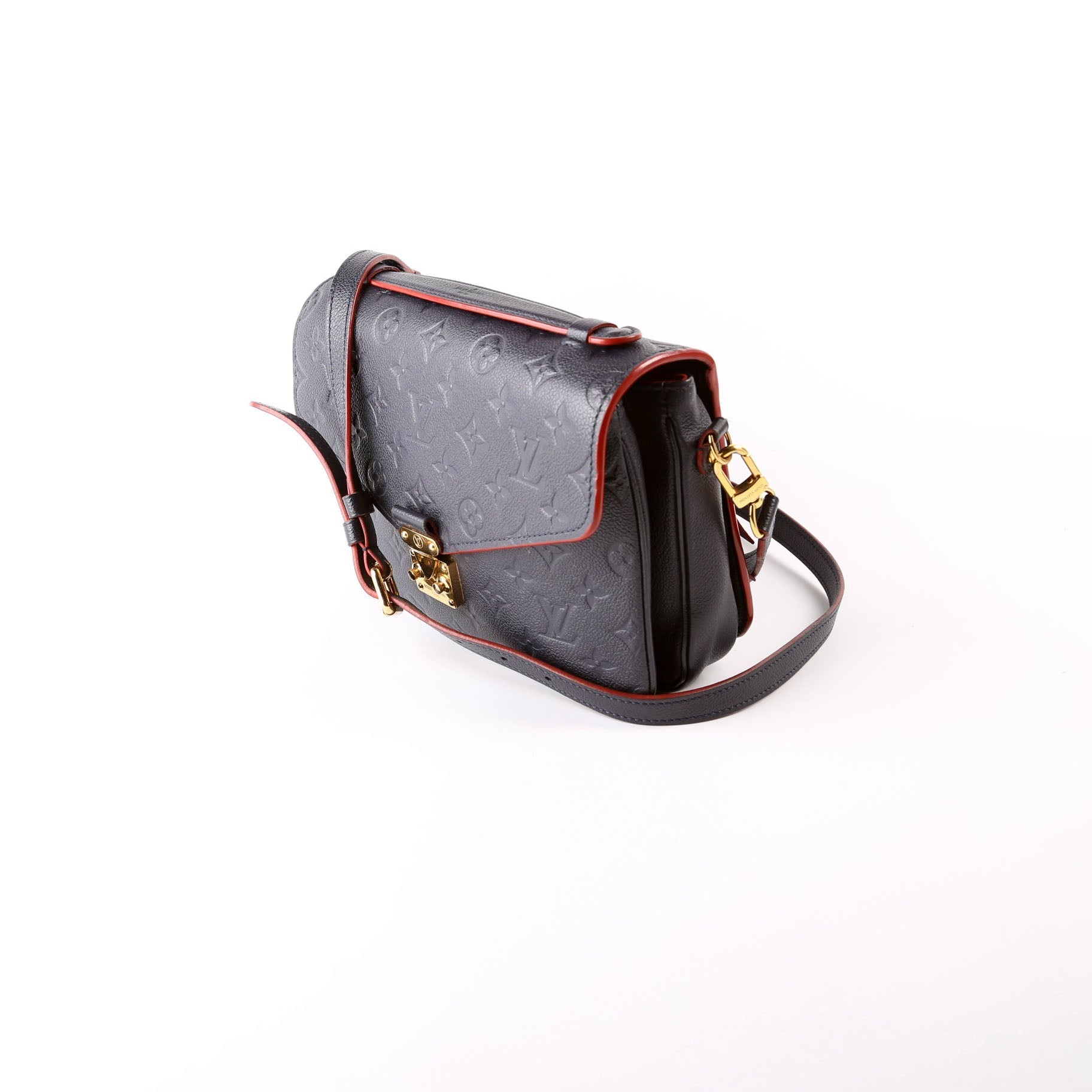 Louis Vuitton Pochette Metis Navy Empreinte Clutch Bag Navy 3