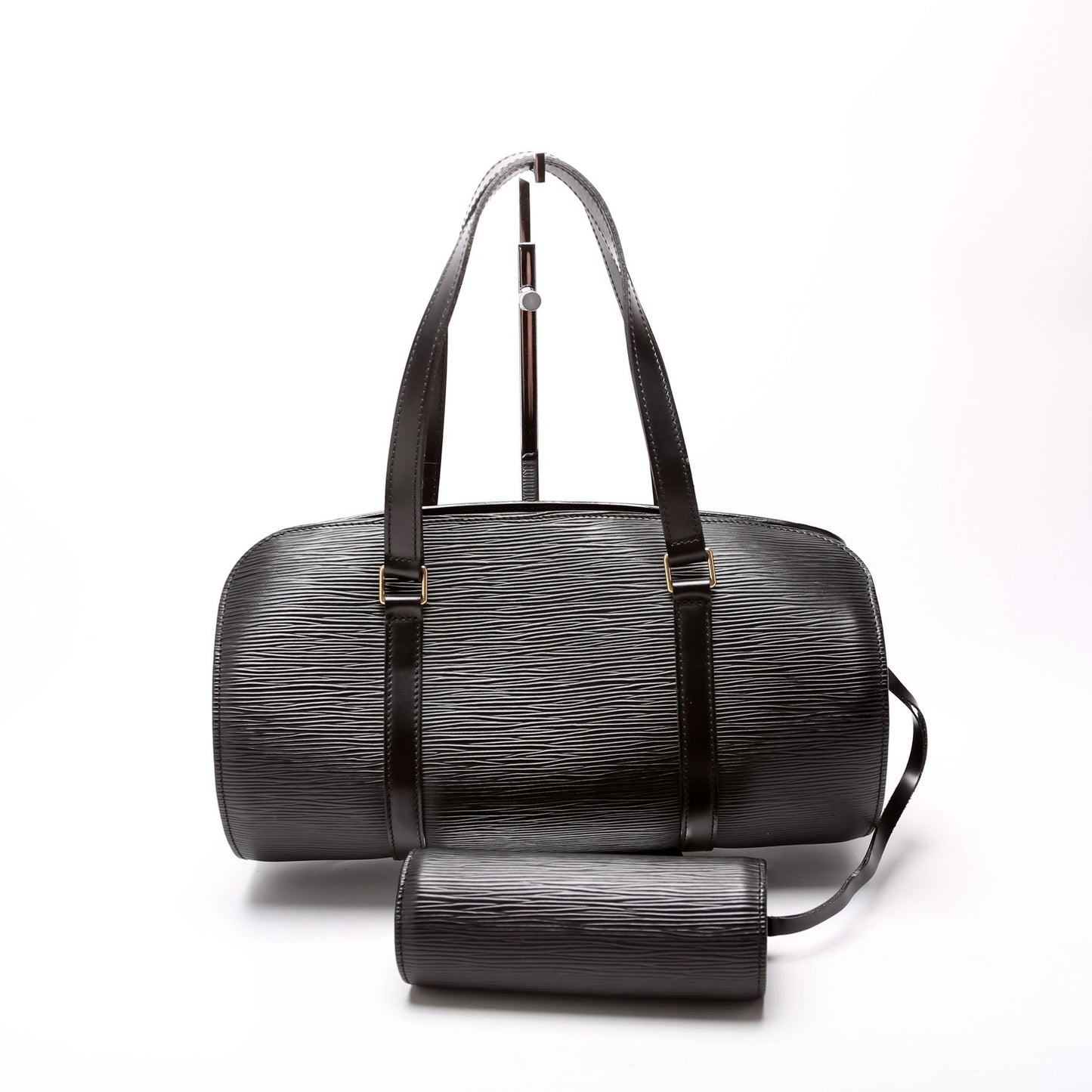 Louis Vuitton Soufflot Black Epi Handbag