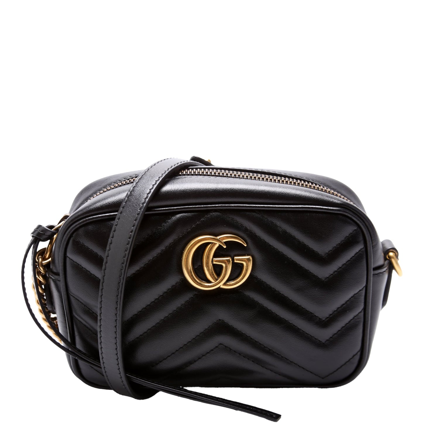 Gucci Marmont Camera Black Mini Travel Bag Black 1