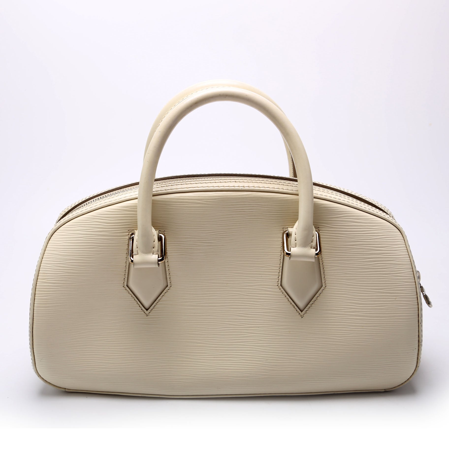 Louis Vuitton Jasmine Epi White Handbag