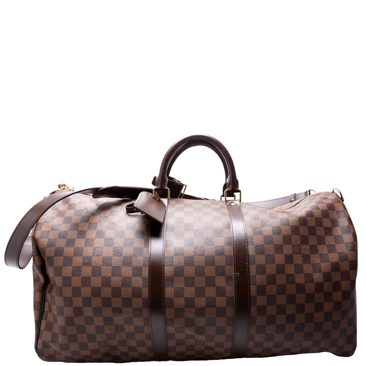 Louis Vuitton Keepall 55 Ebene Bandouliere Damier Travel Bag