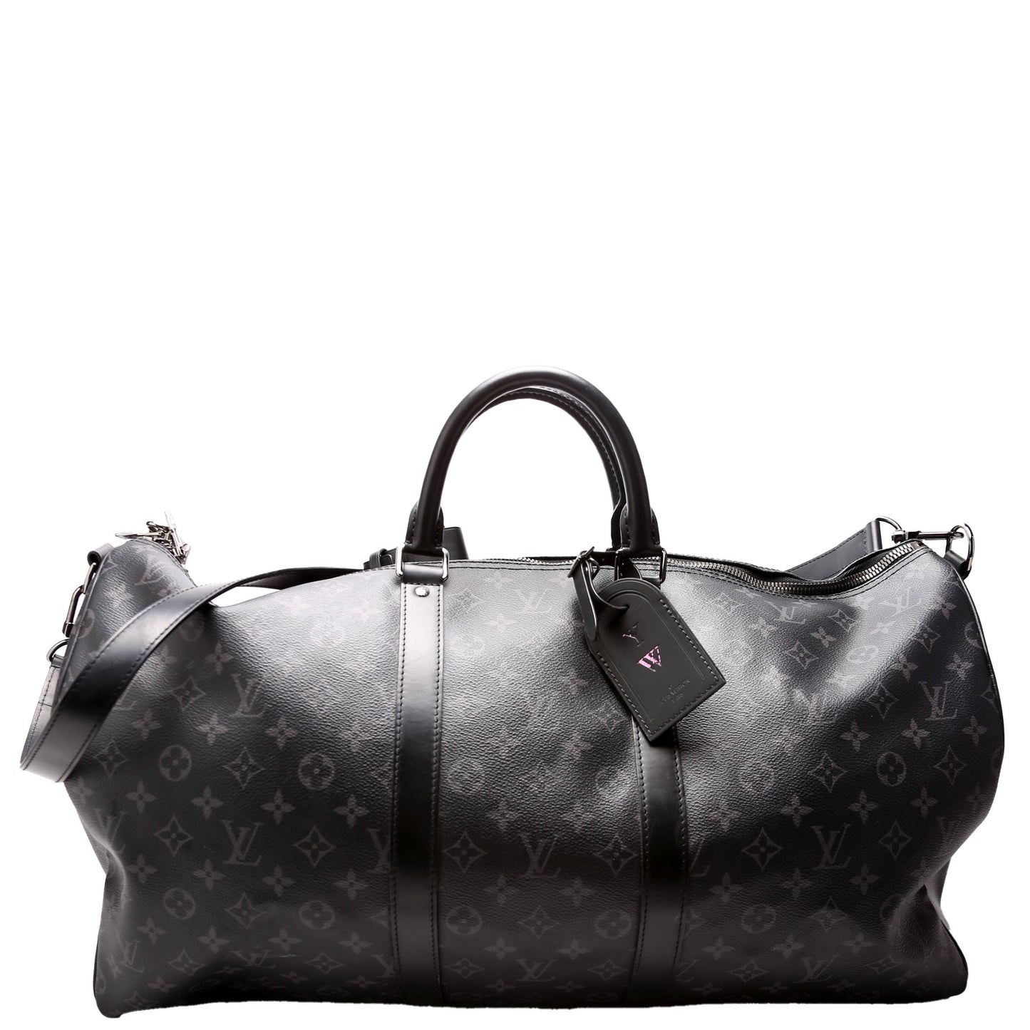 Louis Vuitton Keepall 55 Bandouliere Eclipse Travel Bag