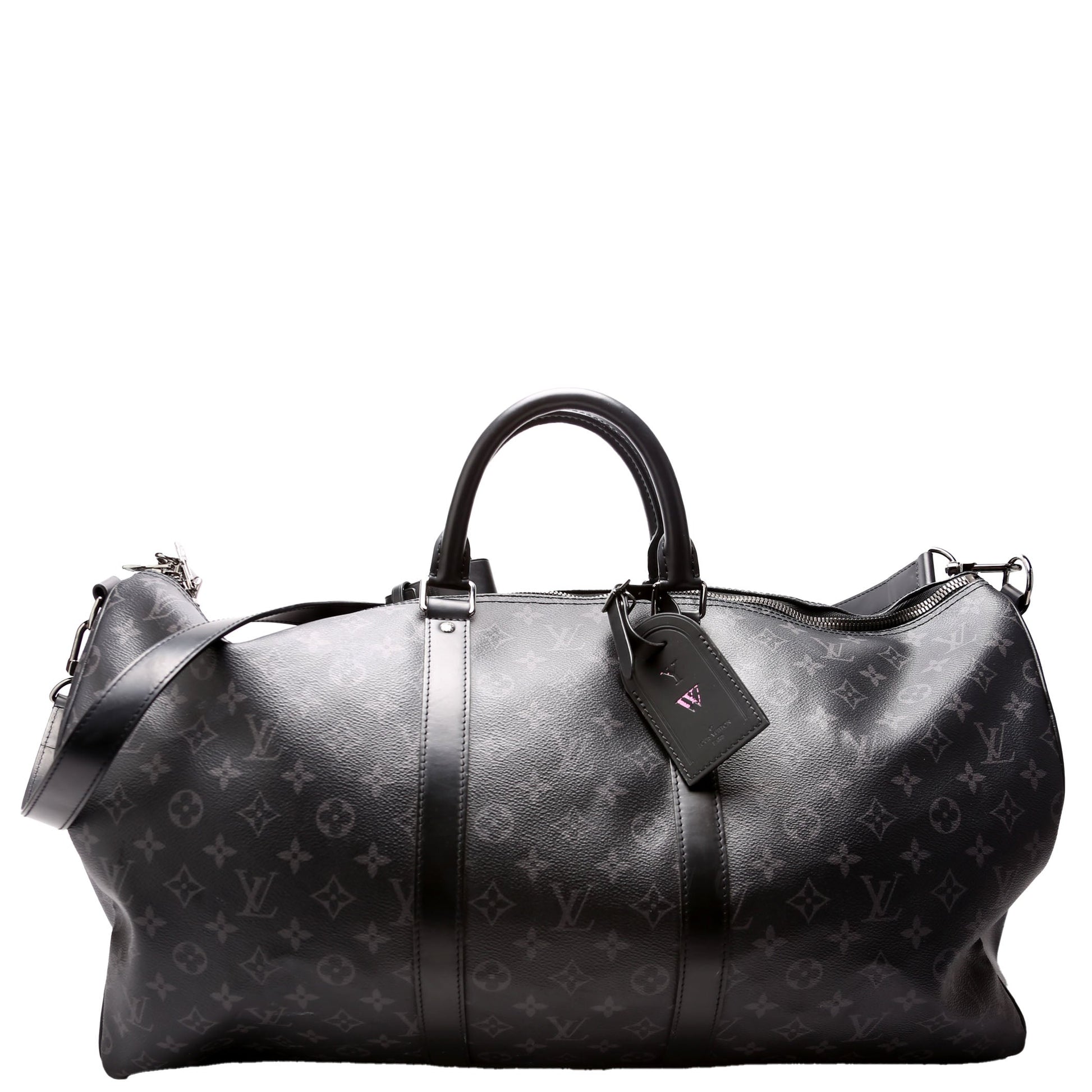 Louis Vuitton Keepall 55 Bandouliere Eclipse Travel Bag