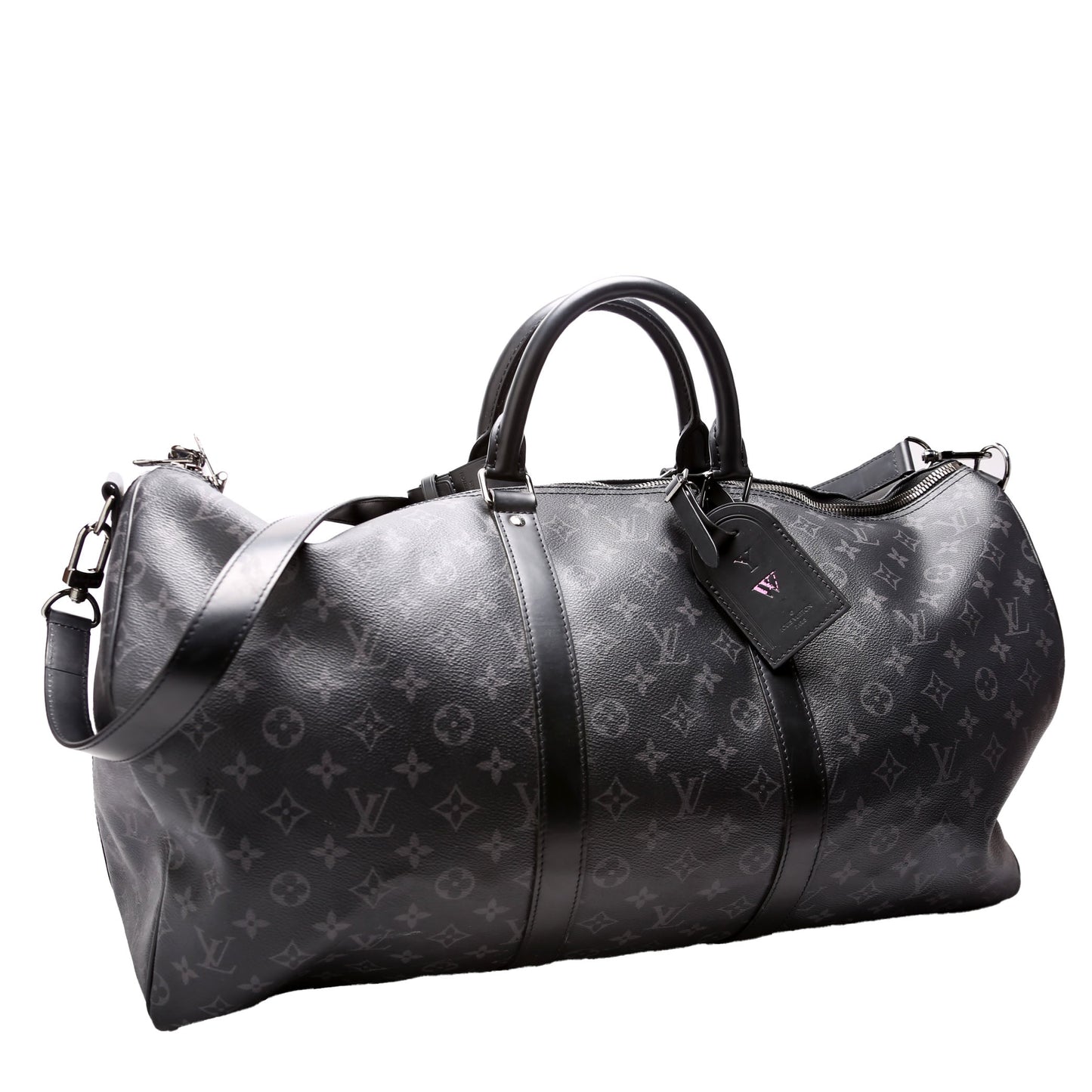 Louis Vuitton Keepall 55 Bandouliere Eclipse Travel Bag