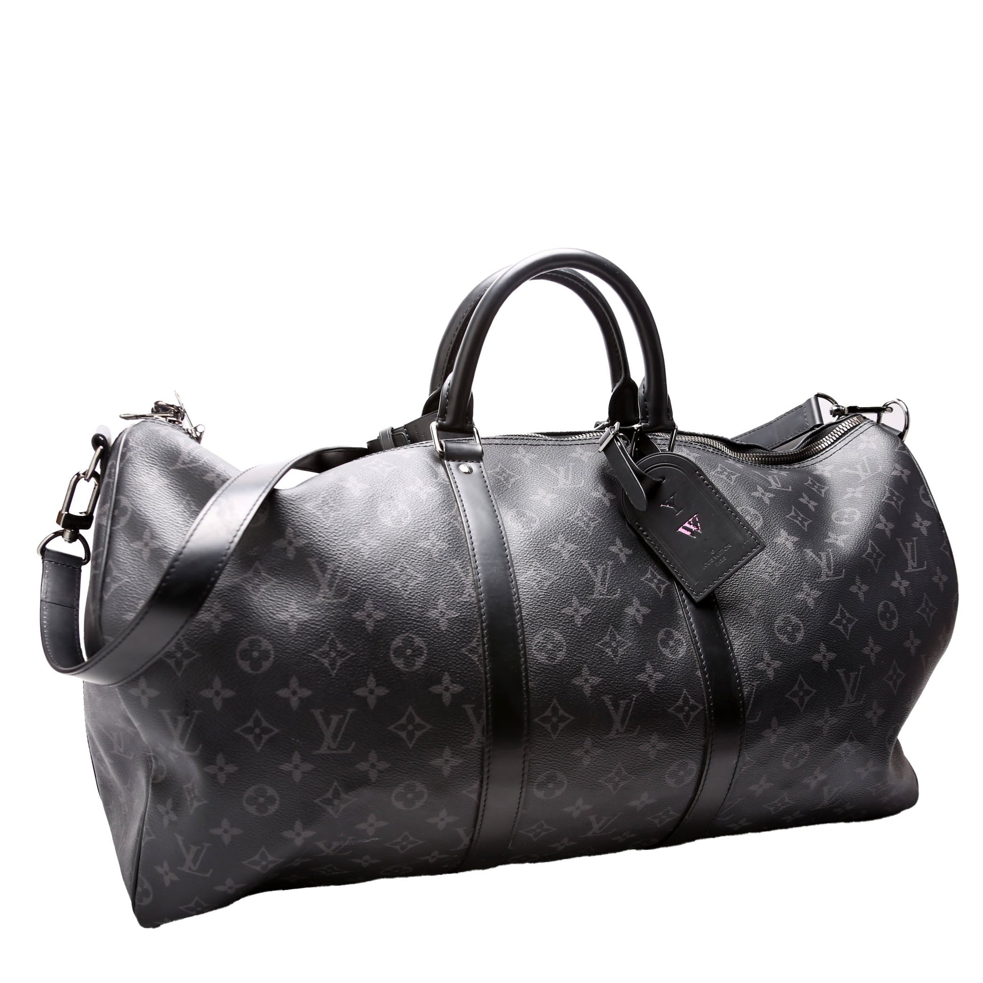 Louis Vuitton Keepall 55 Bandouliere Eclipse Travel Bag