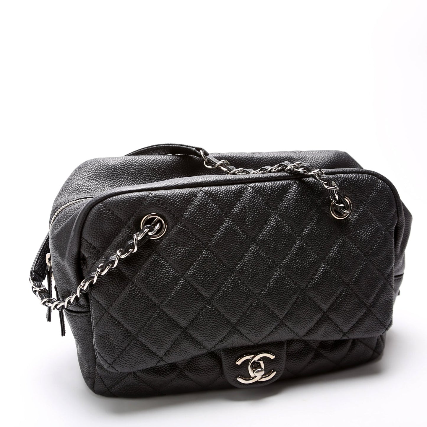 Chanel CC Camera Flap Caviar 20M Black Handbag