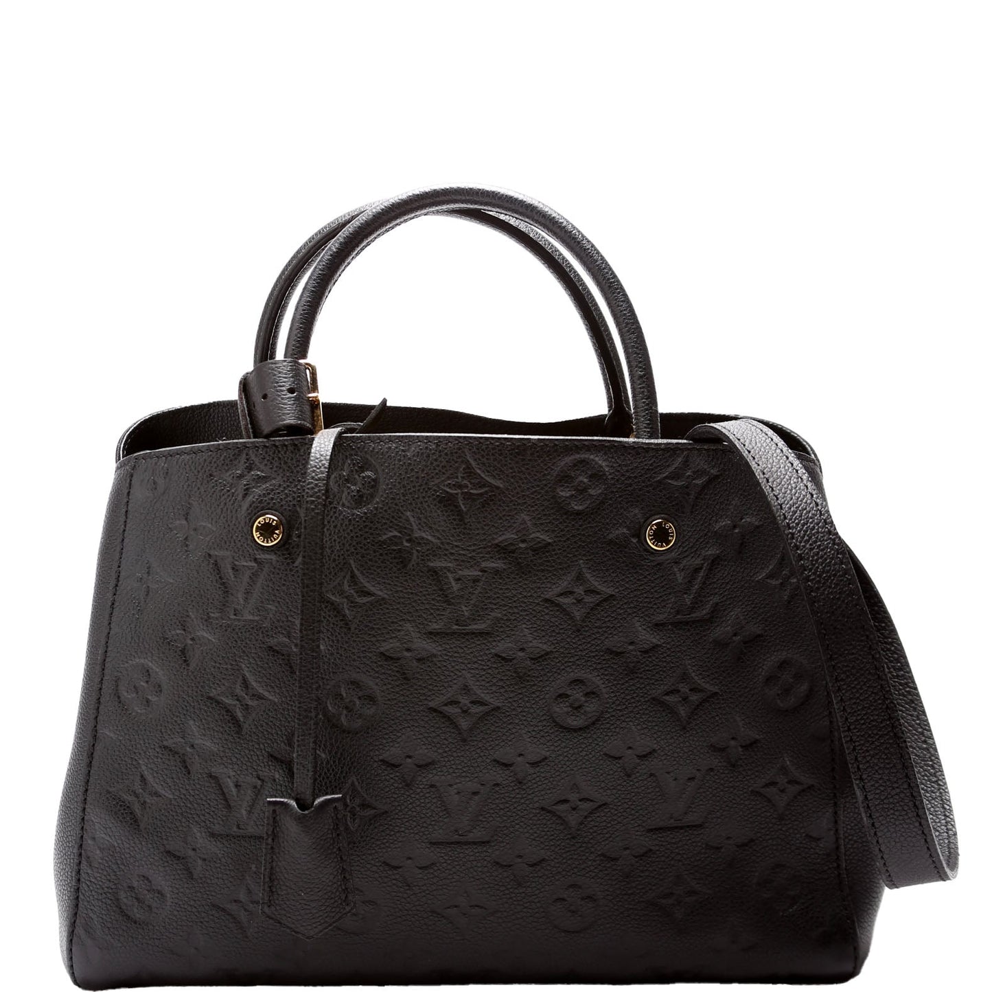 Louis Vuitton Montaigne MM Empreinte Black Handbag Black 4