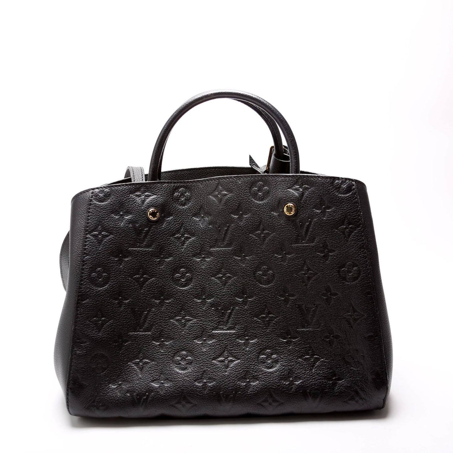 Louis Vuitton Montaigne MM Empreinte Black Handbag Black 4