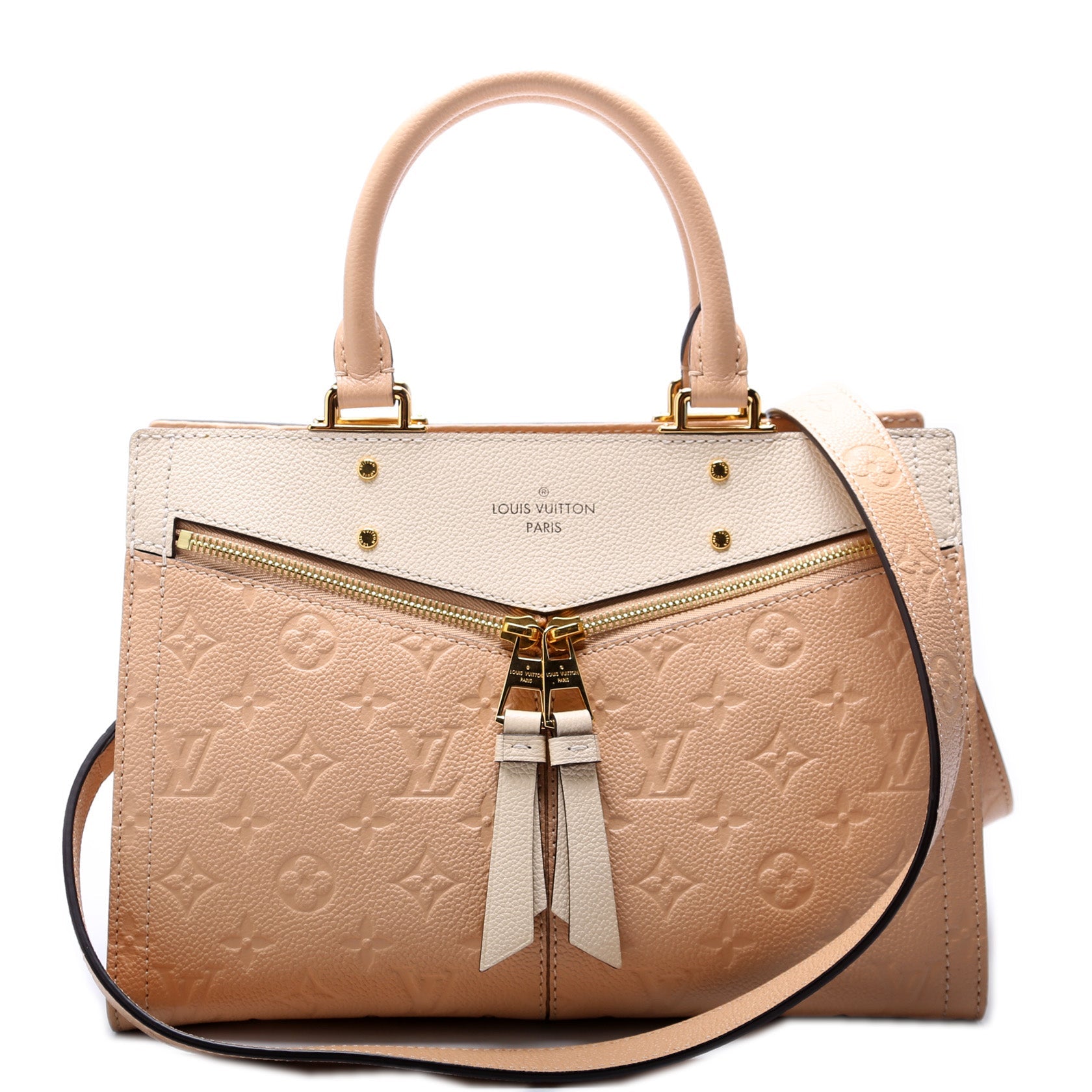 Louis Vuitton Sully Peach Cream PM Empreinte Handbag