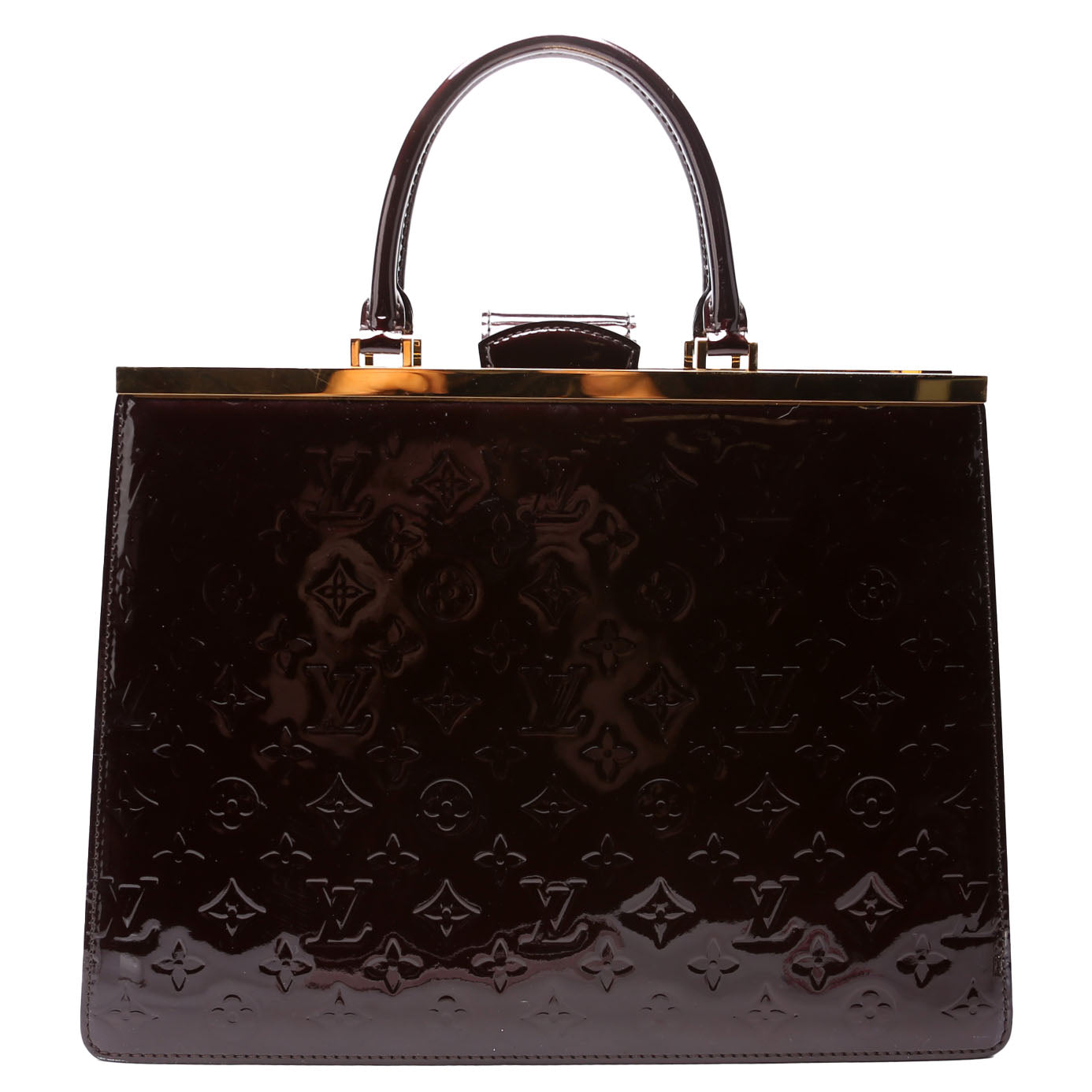 Louis Vuitton Deesse GM Burgundy Vernis Handbag