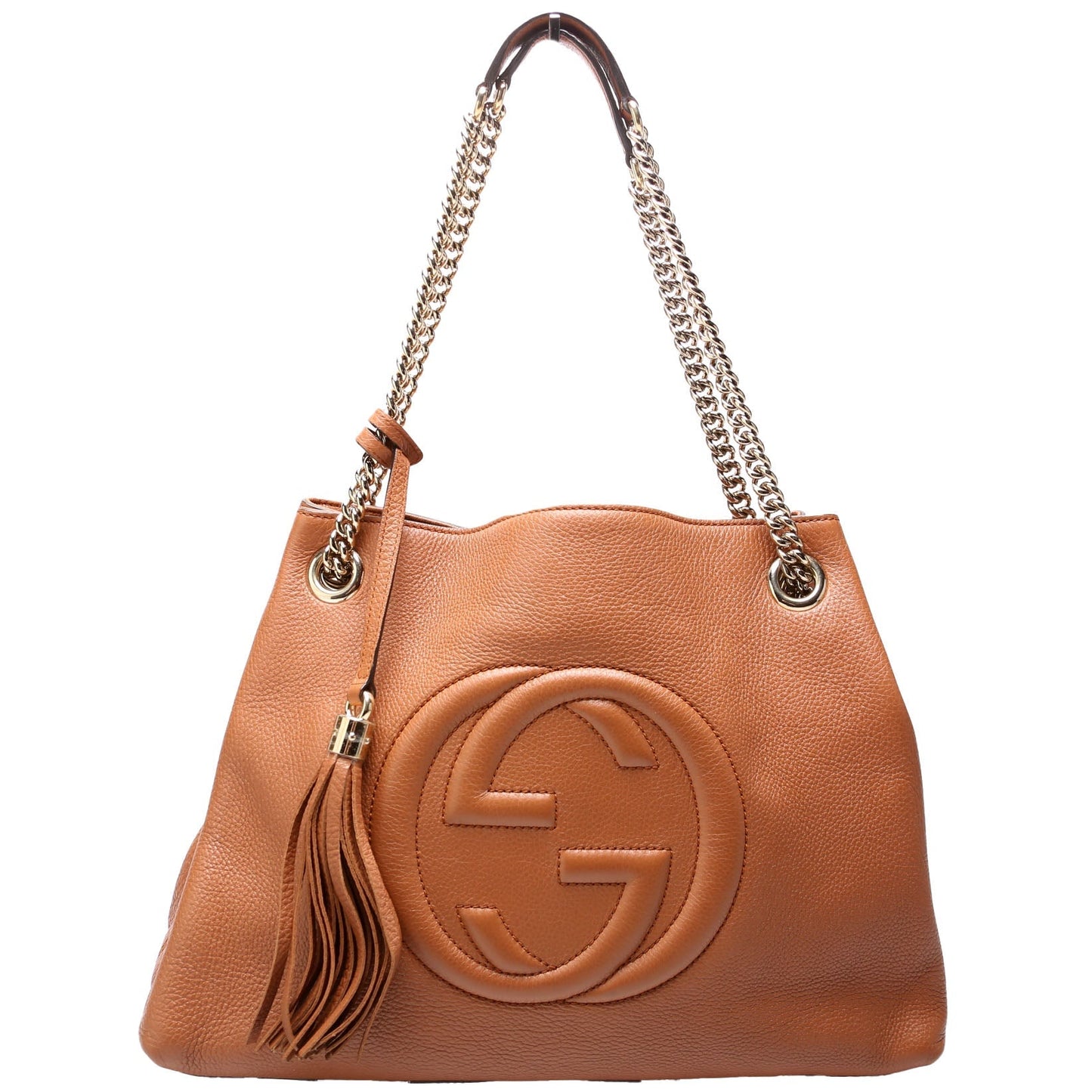 Gucci Soho Leather Brown Medium Shoulder Bag Medium Brown