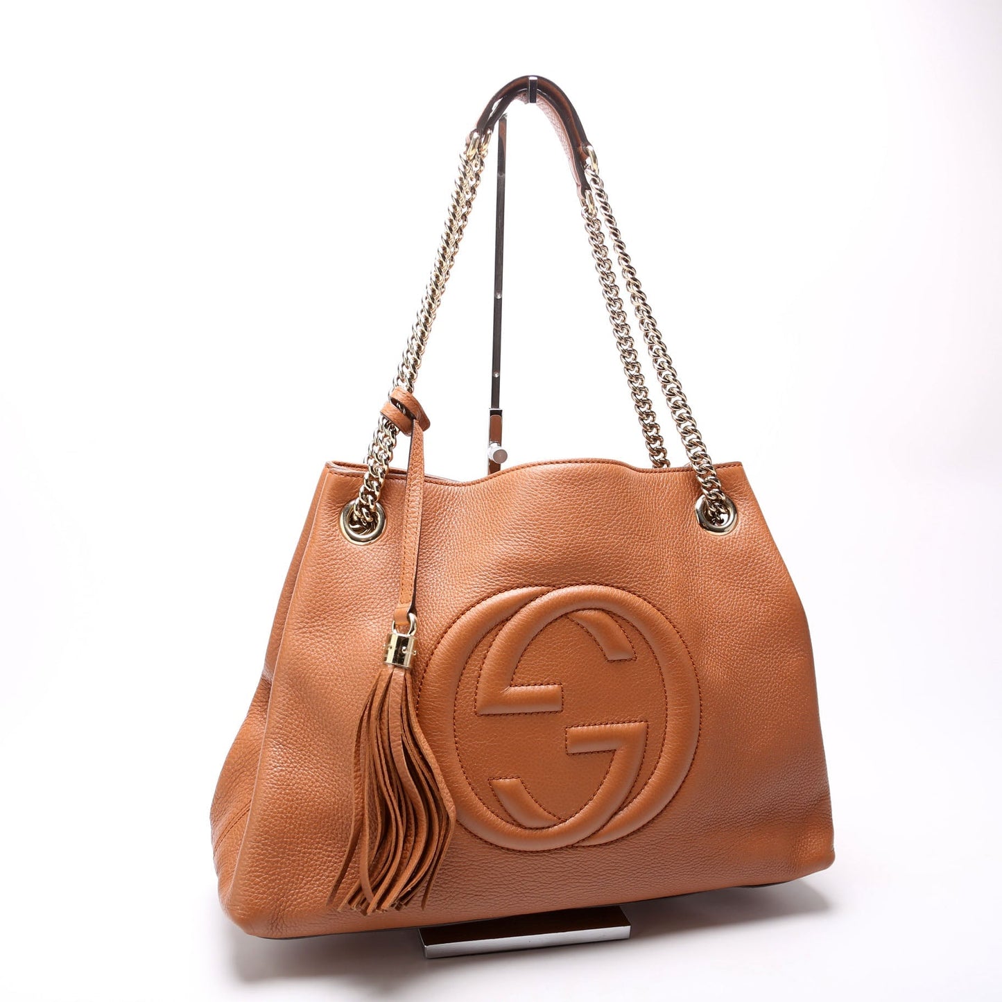 Gucci Soho Leather Brown Medium Shoulder Bag Medium Brown
