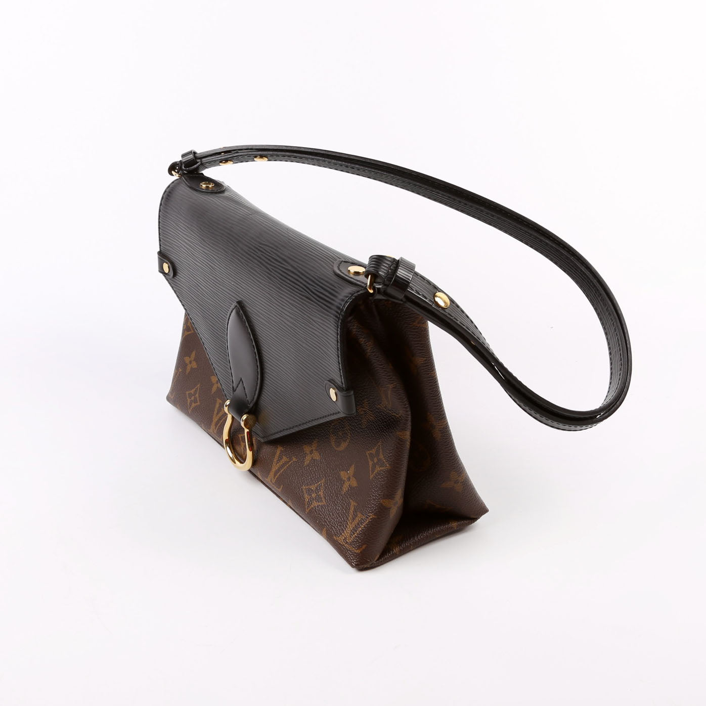 Louis Vuitton Saint Michel Black Epi Handbag