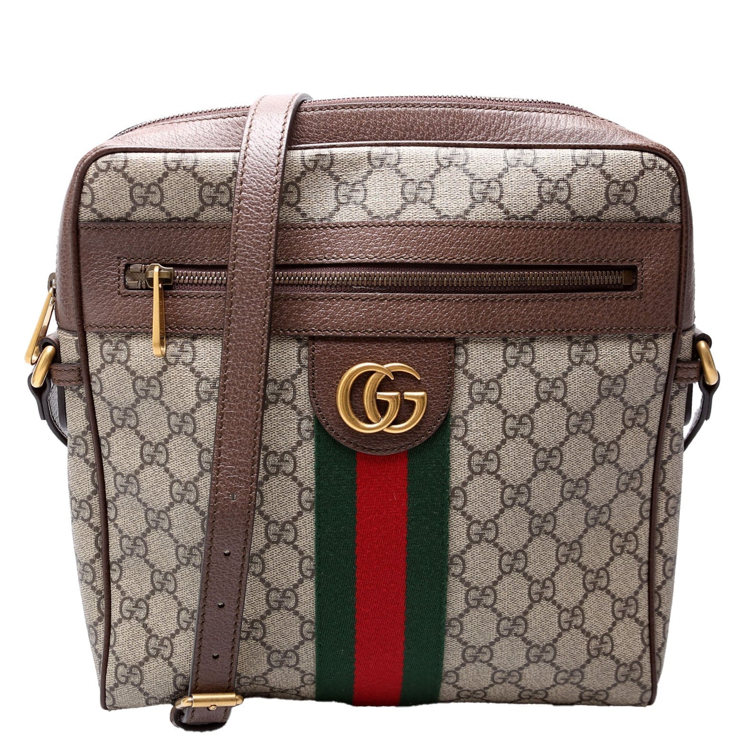 Gucci Ophidia Messenger Brown Medium Travel Bag
