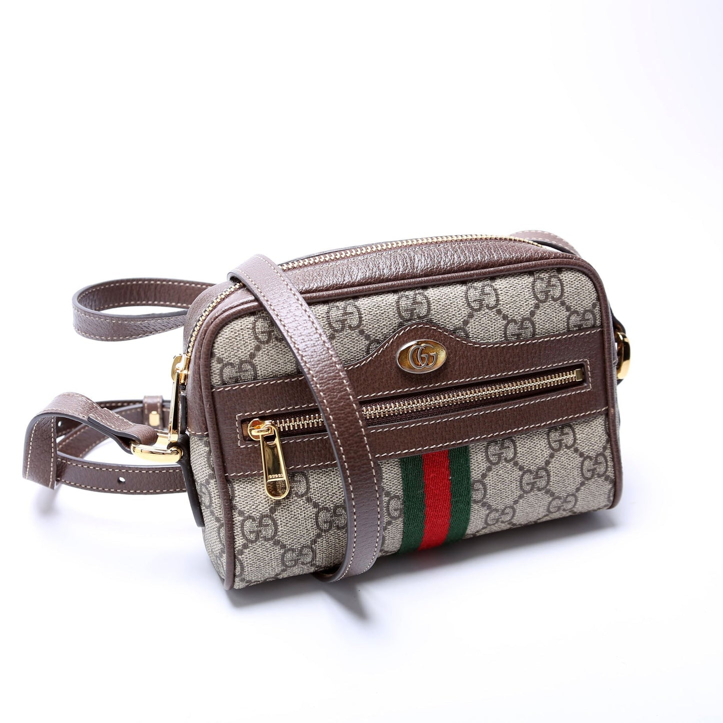 Gucci Ophidia Brown Small Shoulder Bag
