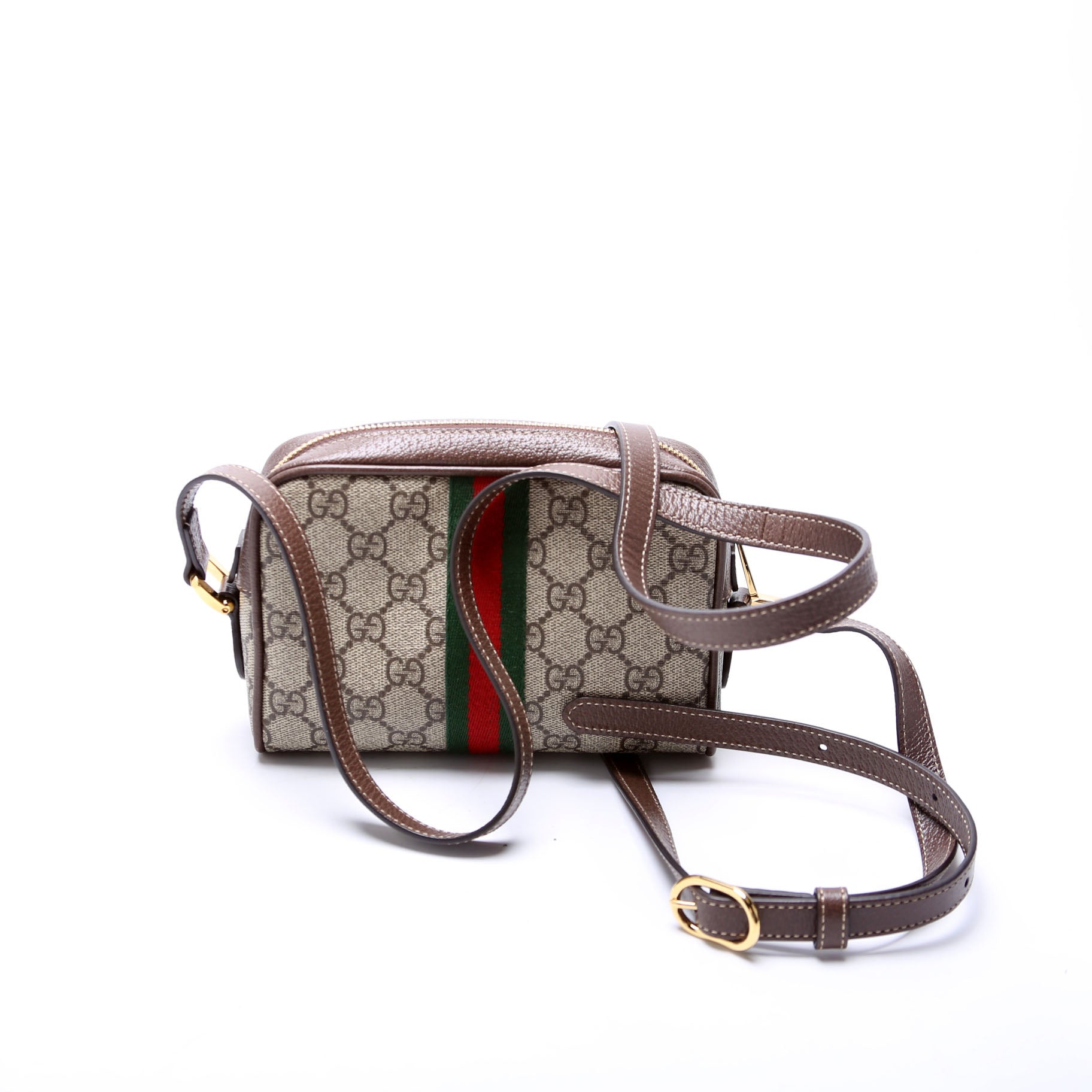 Gucci Ophidia Brown Small Shoulder Bag