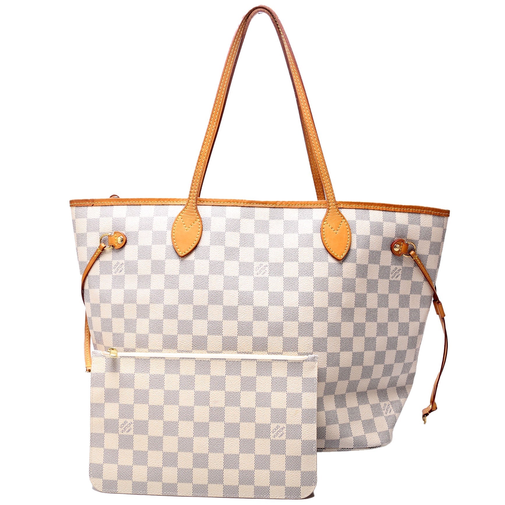 Louis Vuitton Neverfull MM Azur Damier Wallet Case Azur 7