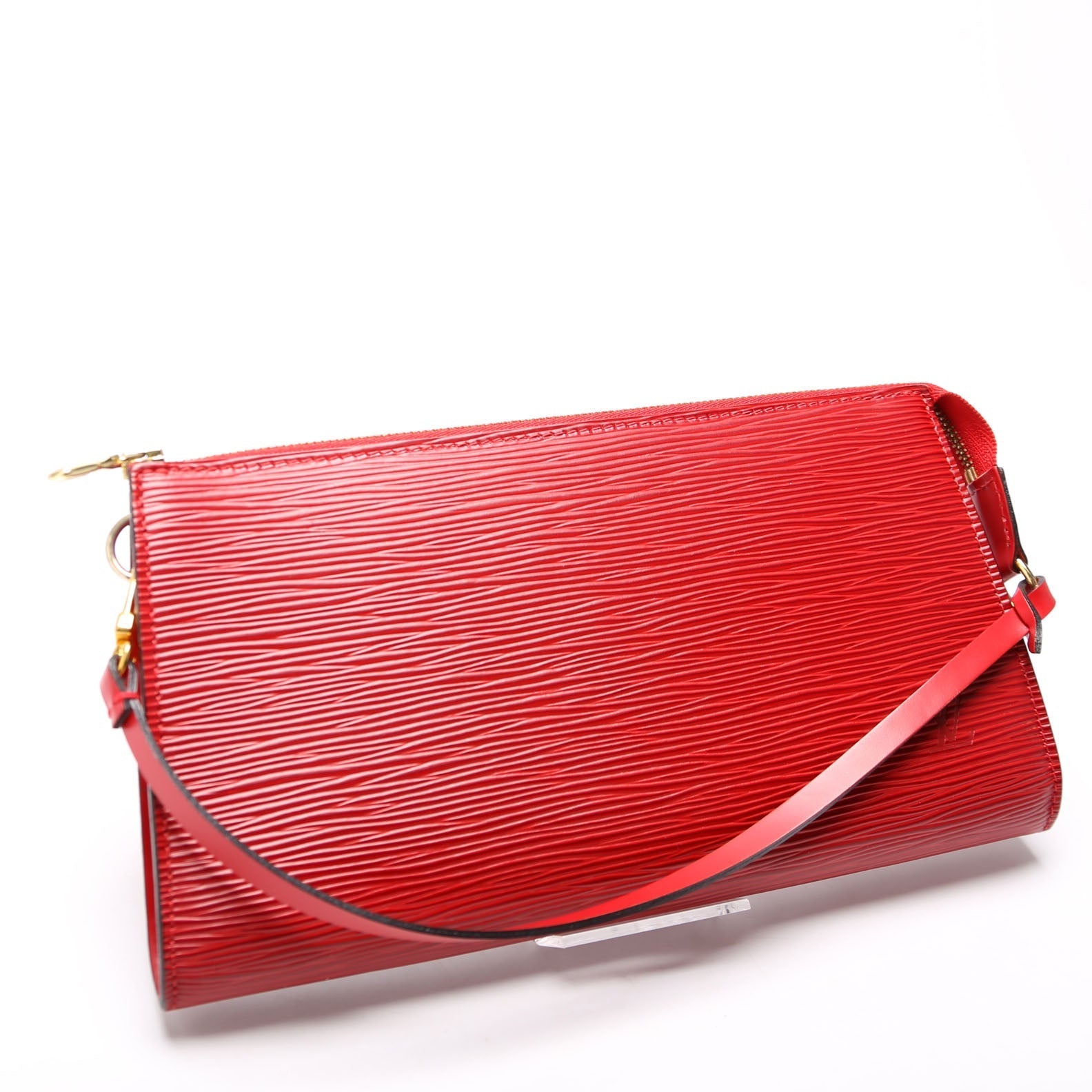 Louis Vuitton Pochette Accessories Epi Red Clutch Bag