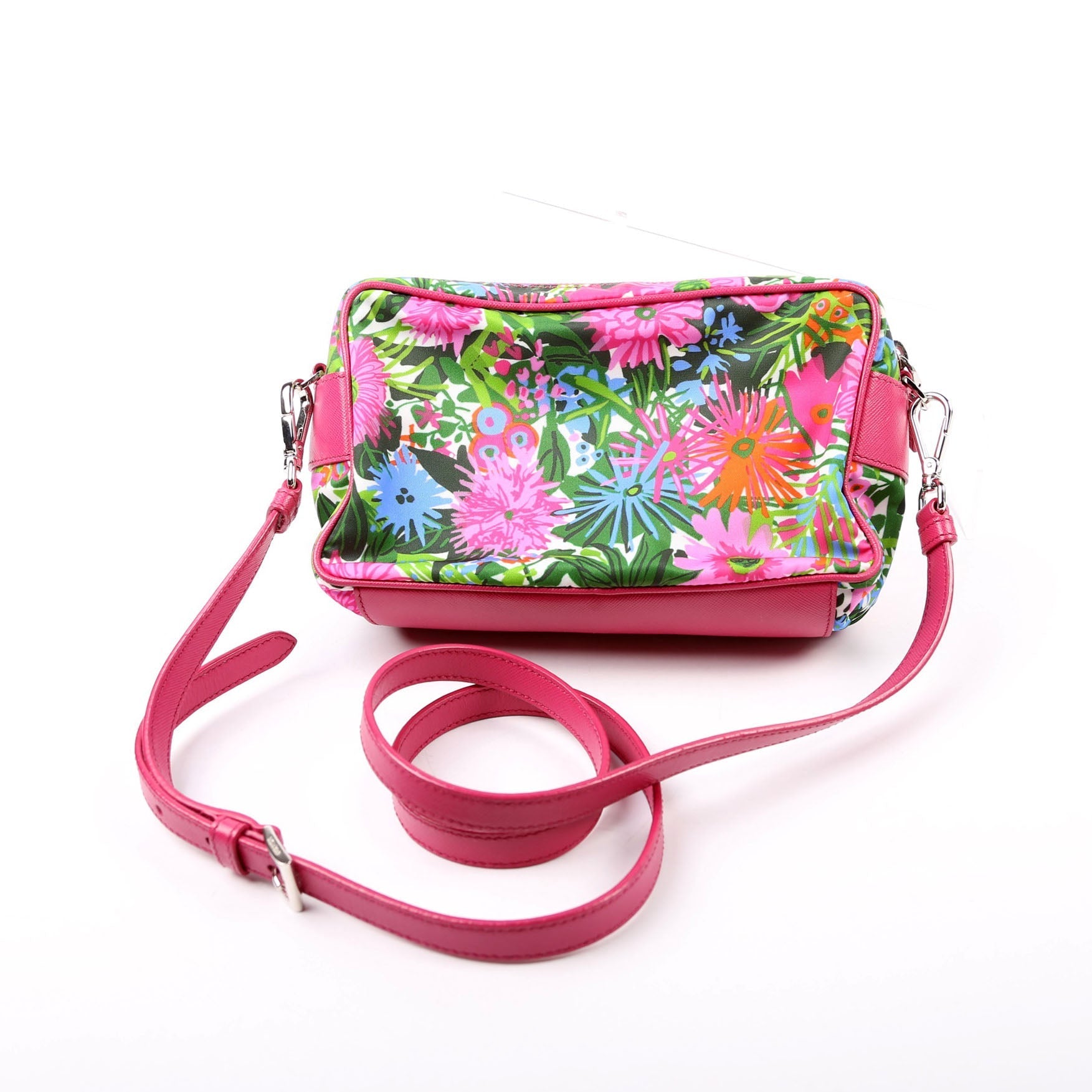 Prada Tessuto Printed Camera Bag Nylon Travel Bag