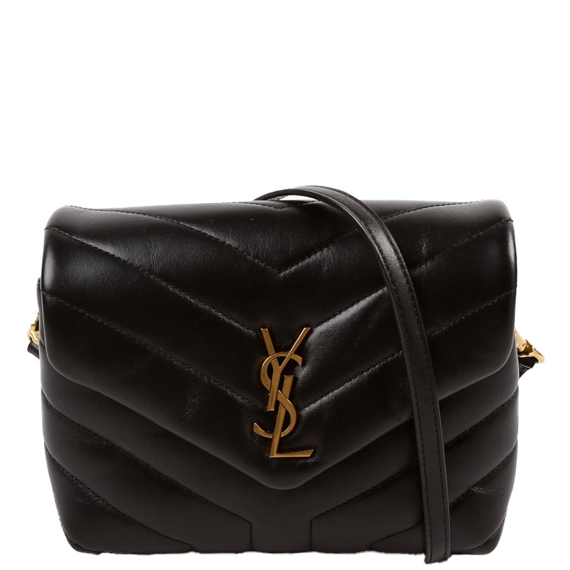 YSL Saint Laurent Loulou Satchel Crossbody Bag Black Toy Satchel Bag 678401 Black 1