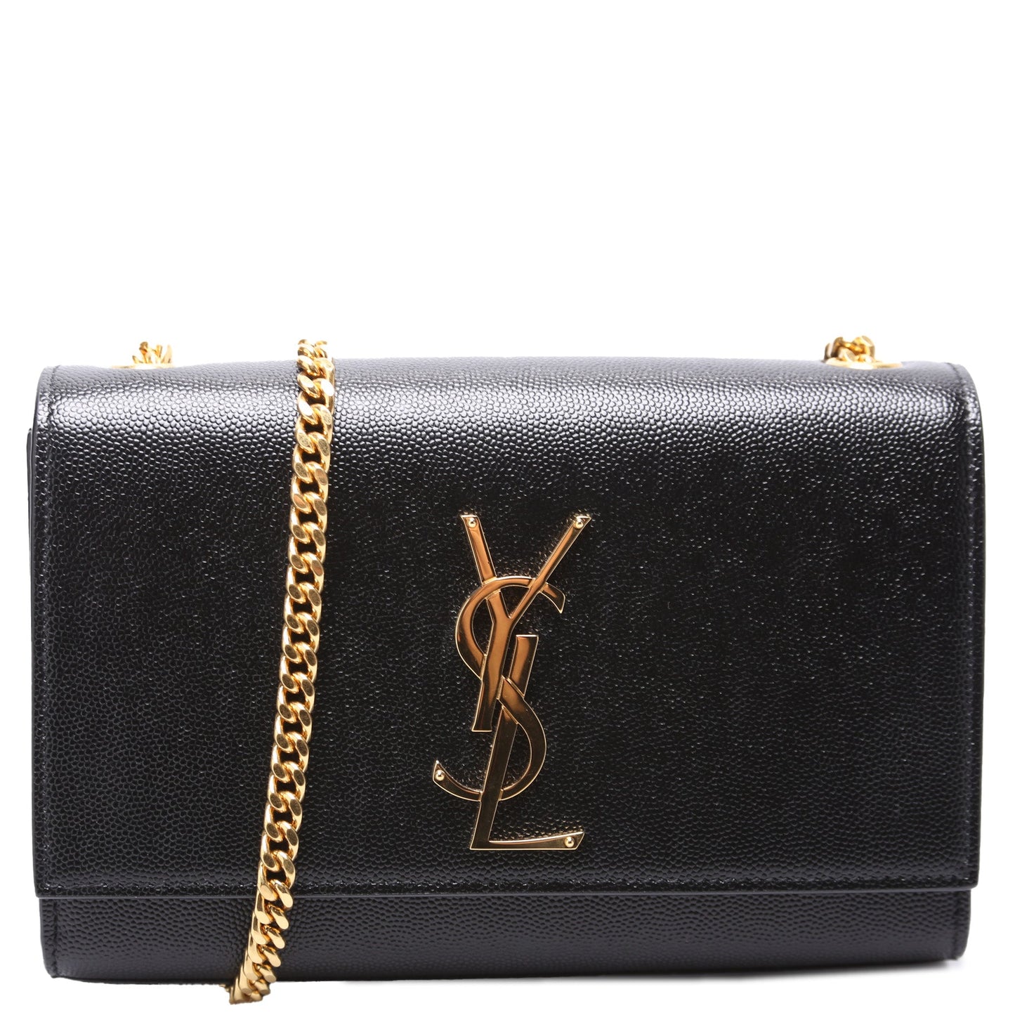 YSL Saint Laurent Saint Laurent Kate Satchel Grain De Poudre Black Small Travel Bag Poudre Black