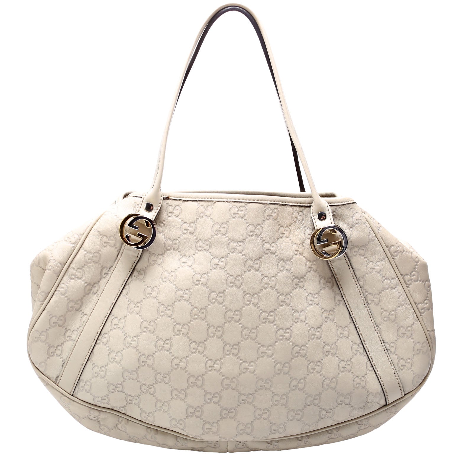 Gucci GG Twins White Medium Tote Bag