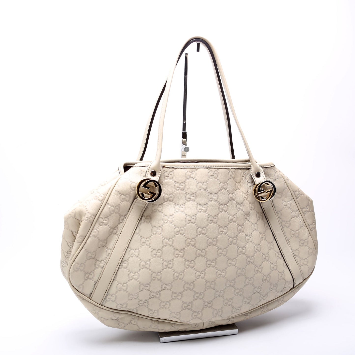Gucci GG Twins White Medium Tote Bag