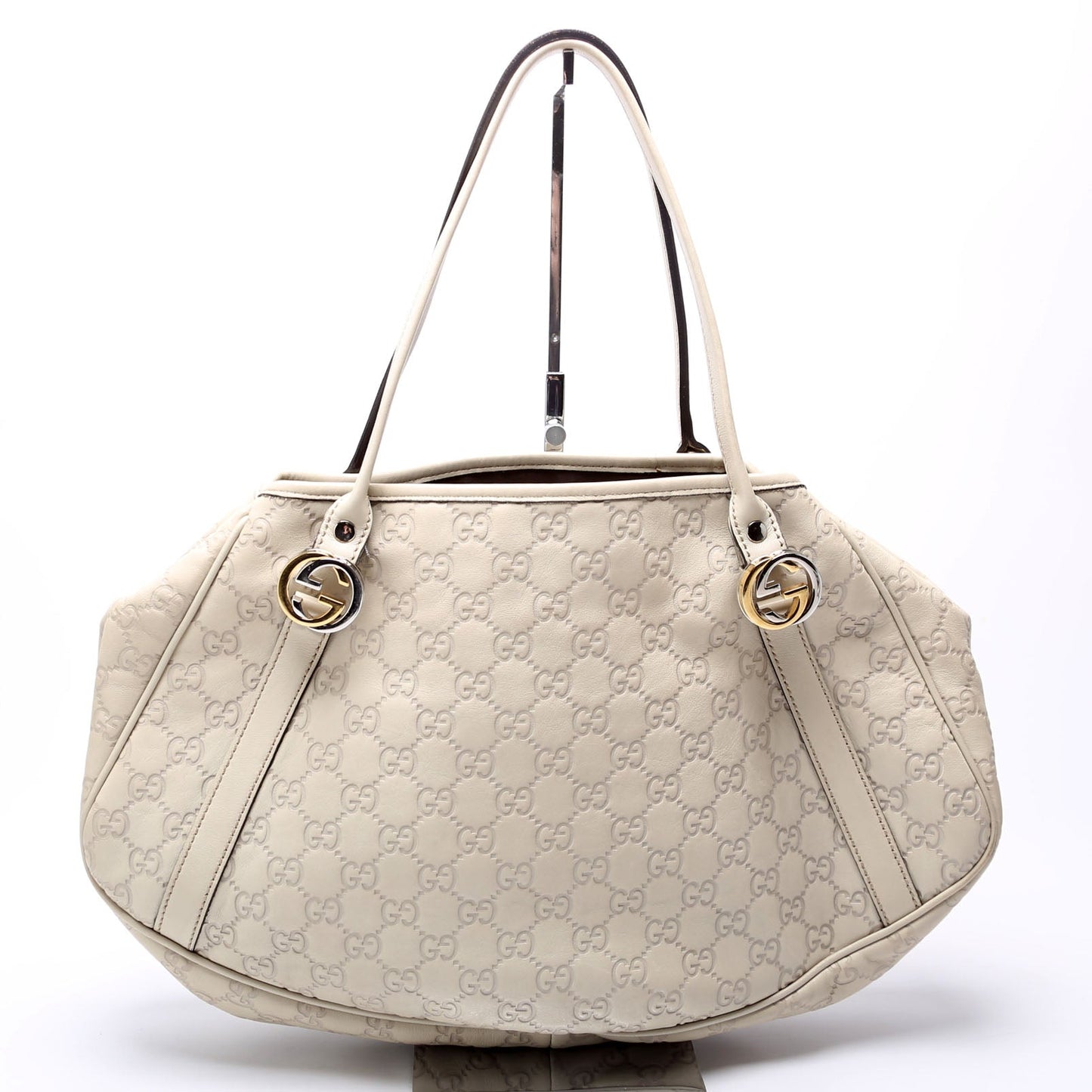 Gucci GG Twins White Medium Tote Bag