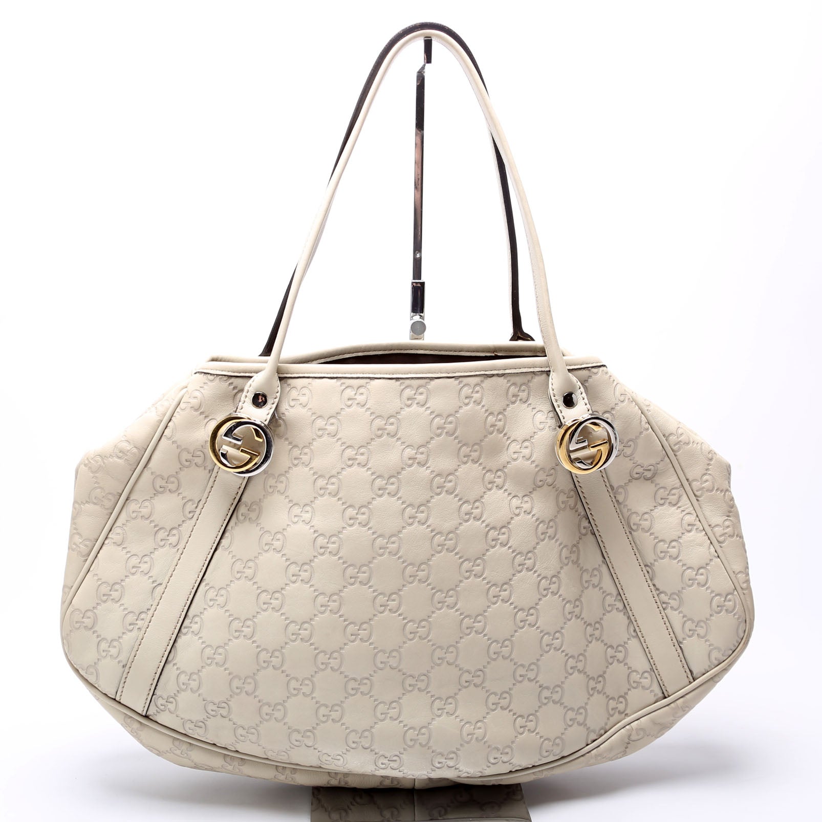 Gucci GG Twins White Medium Tote Bag