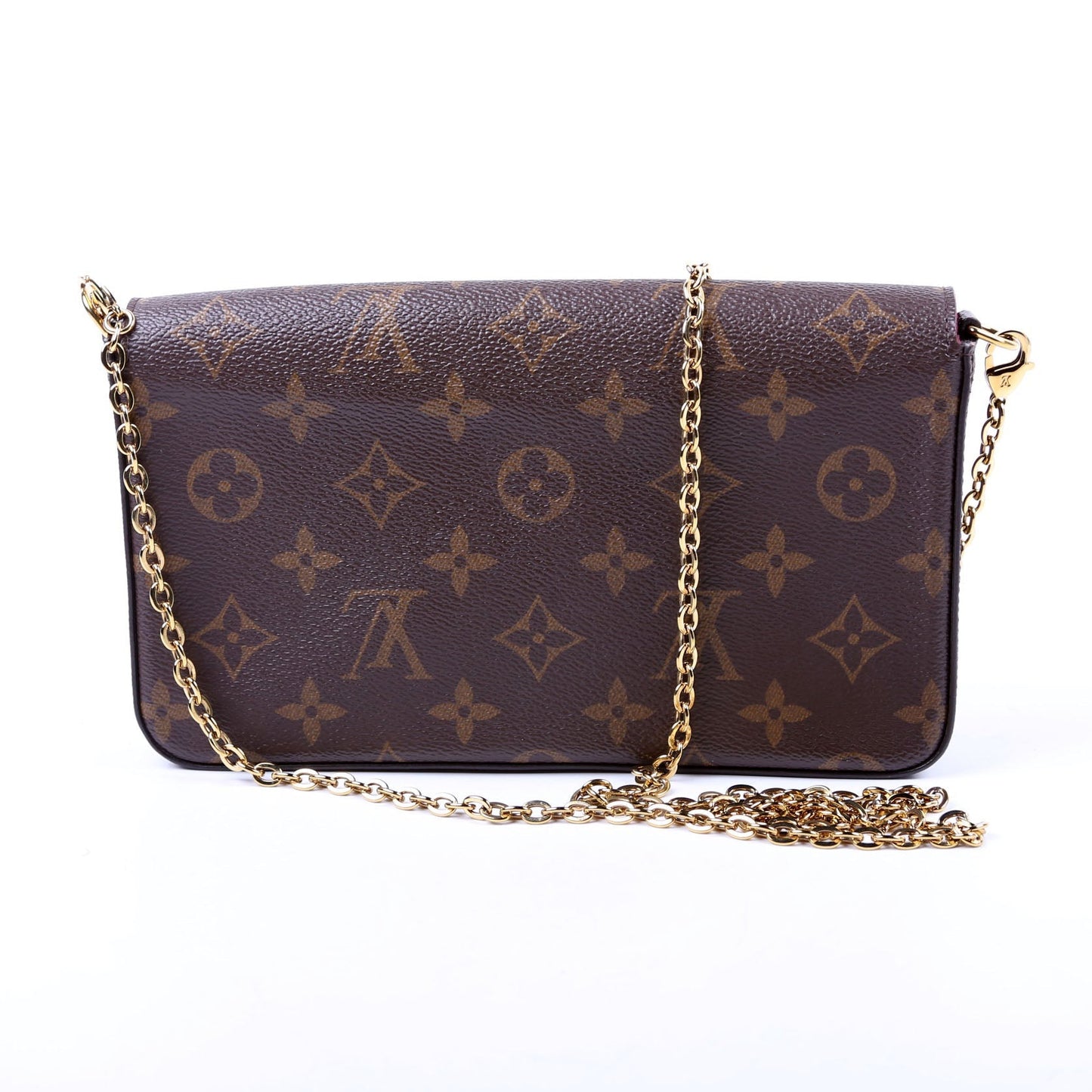 Louis Vuitton Pochette Felicie Berry Monogram Clutch Bag Berry 10