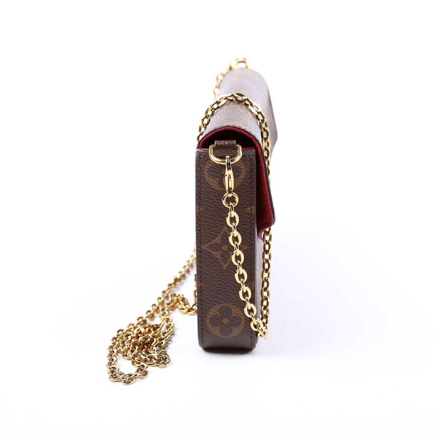 Louis Vuitton Pochette Felicie Berry Monogram Clutch Bag Berry 10