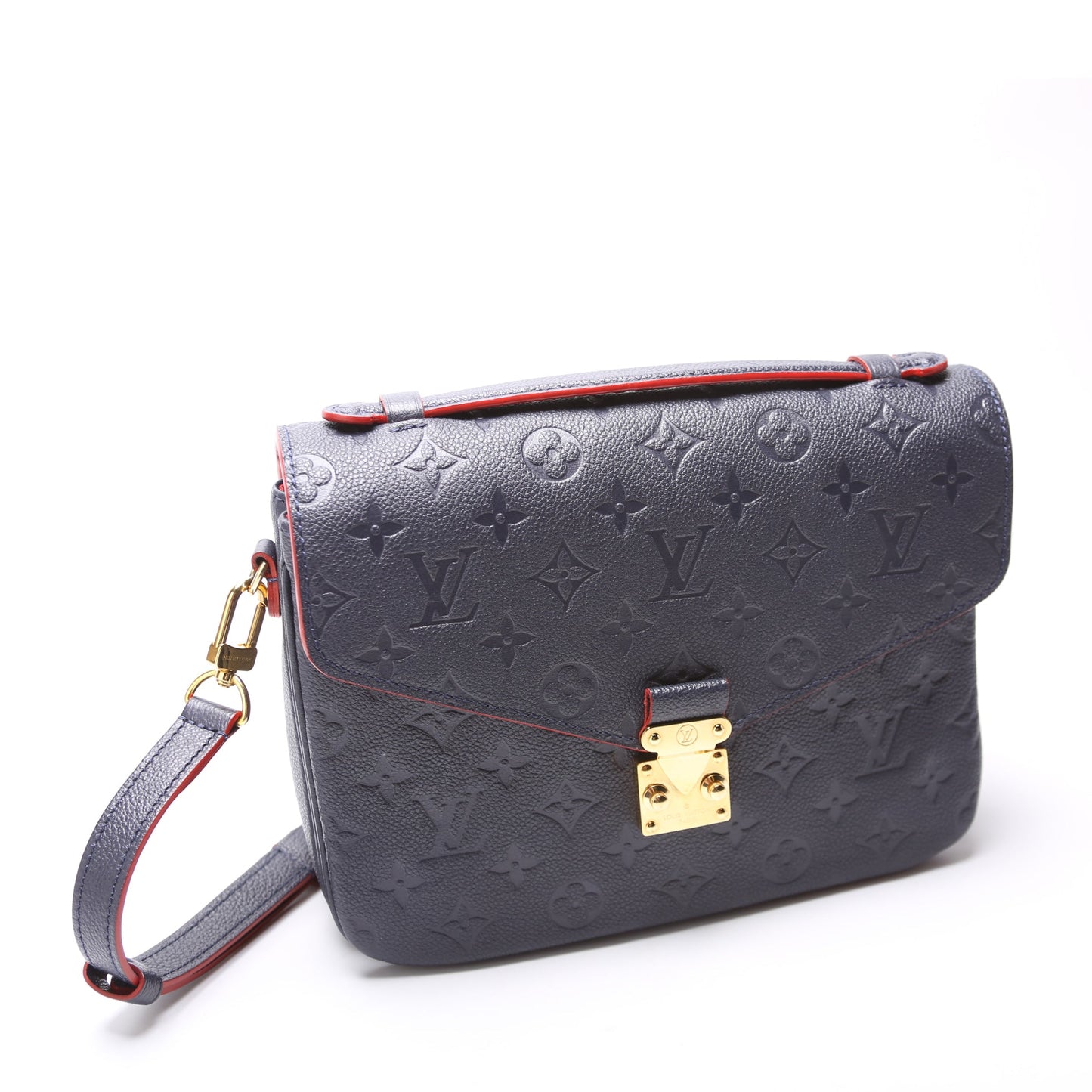 Louis Vuitton Pochette Metis Navy Empreinte Clutch Bag Navy 2