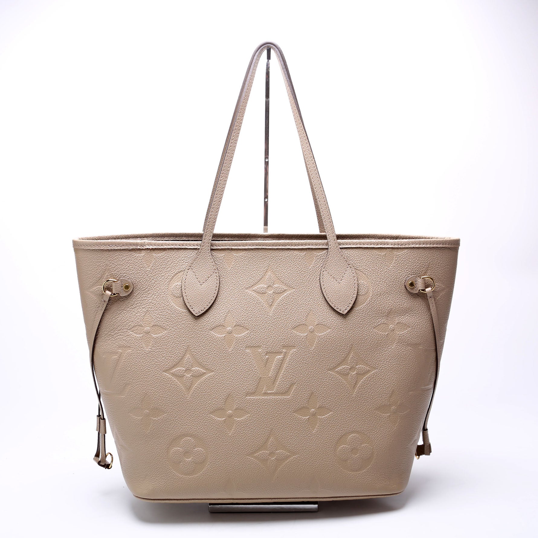 Louis Vuitton Neverfull W MM Taupe Empreinte Wallet Case