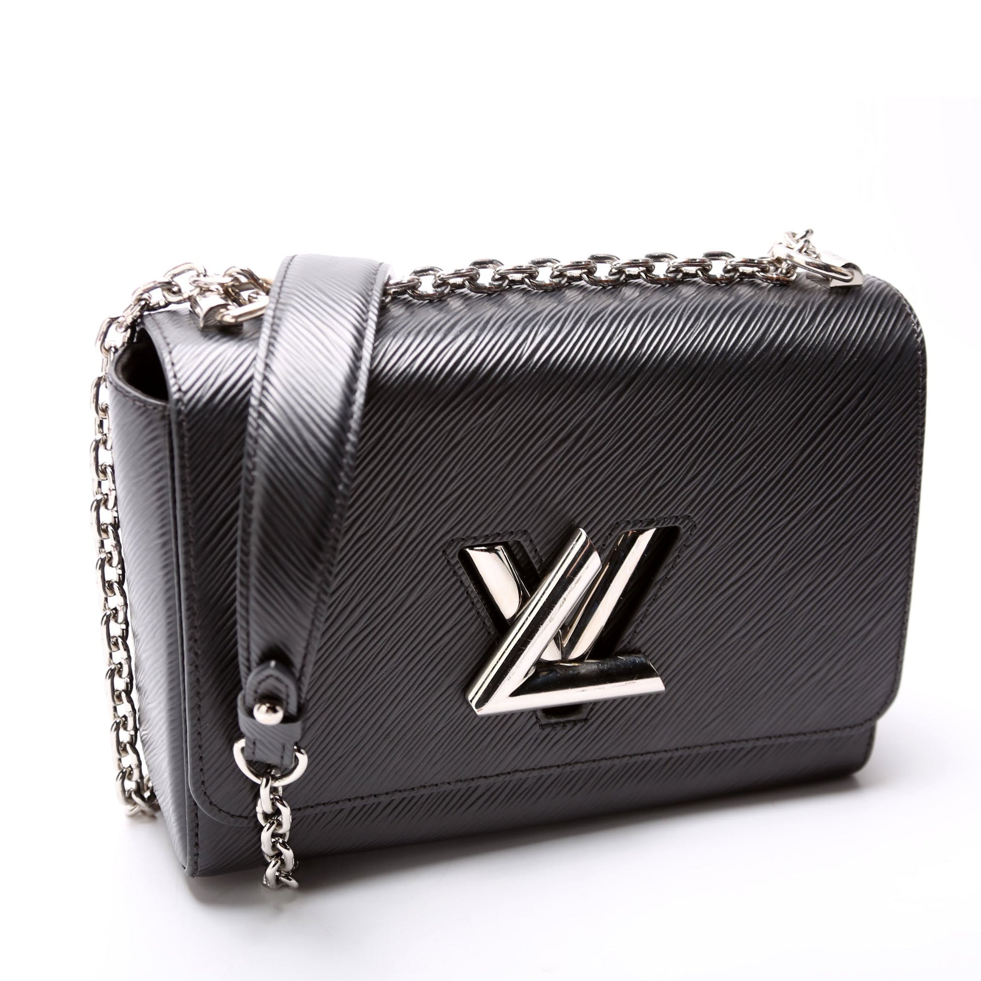 Louis Vuitton Twist Black MM Epi Handbag