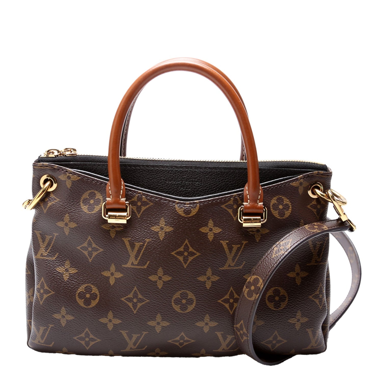 Louis Vuitton Pallas BB Monogram Black Handbag Black 2