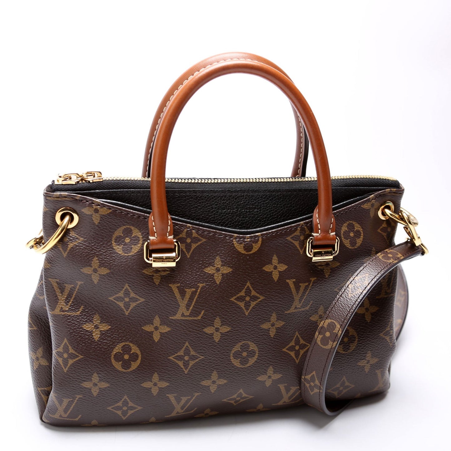 Louis Vuitton Pallas BB Monogram Black Handbag Black 2