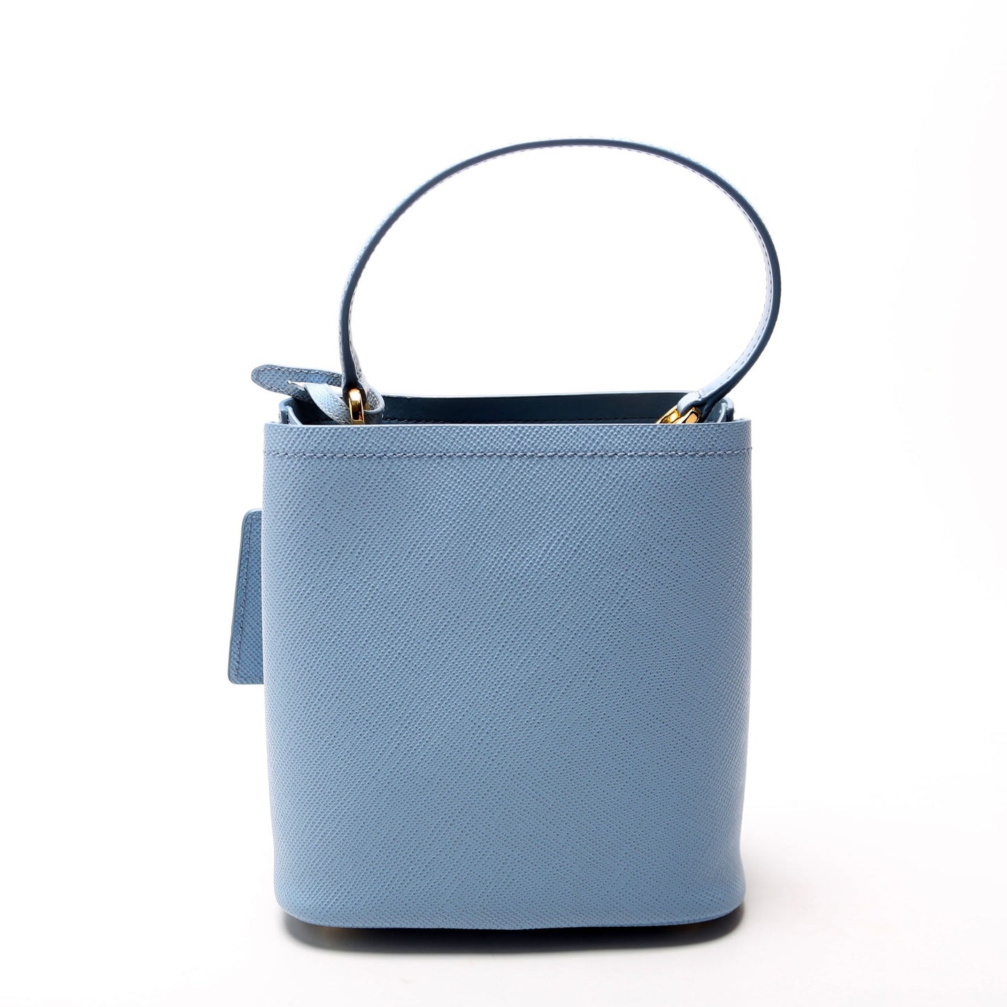Prada Saffiano Cuir Panier Bag Blue Small Travel Bag