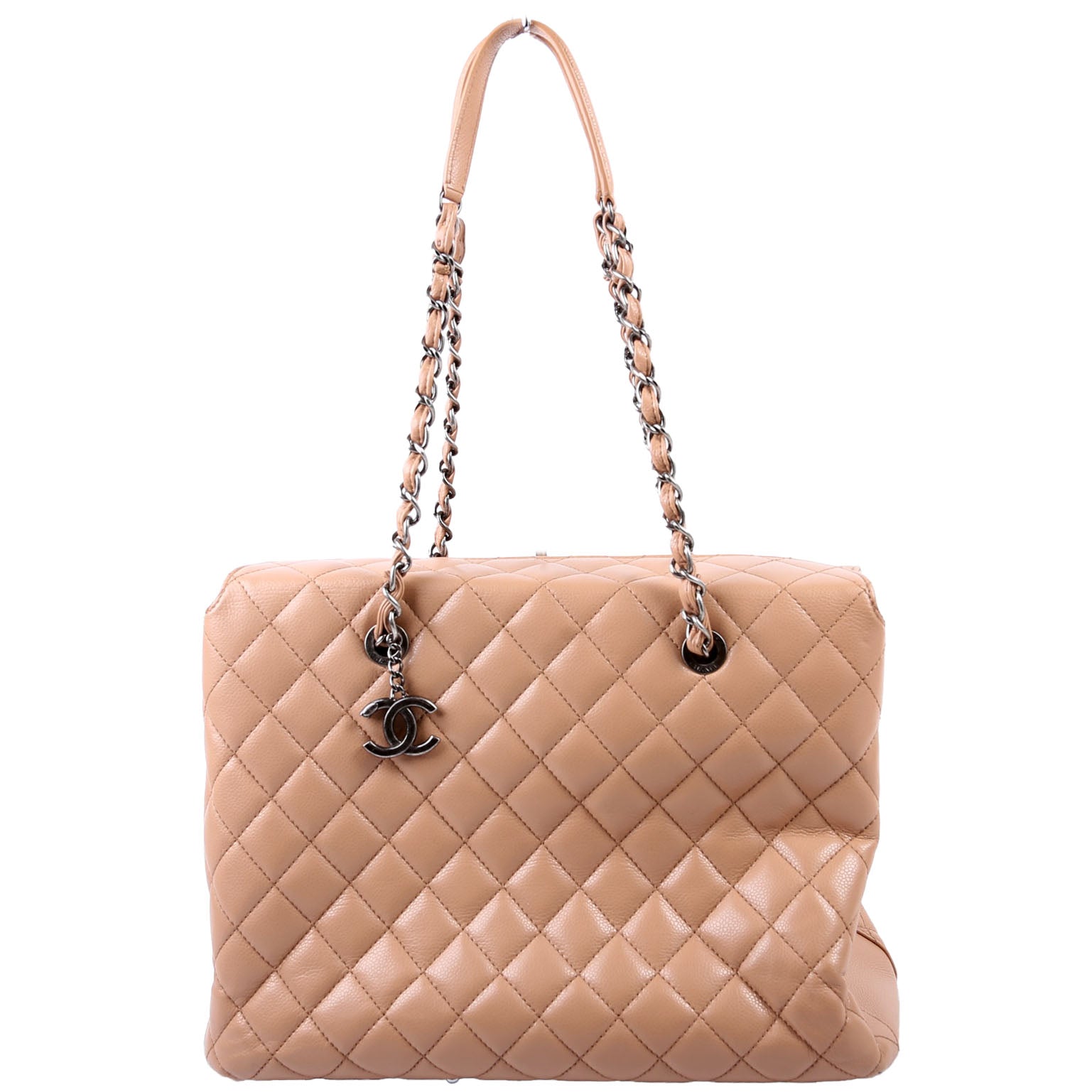 Chanel City Shopping Tote Large Caviar 21M Tan