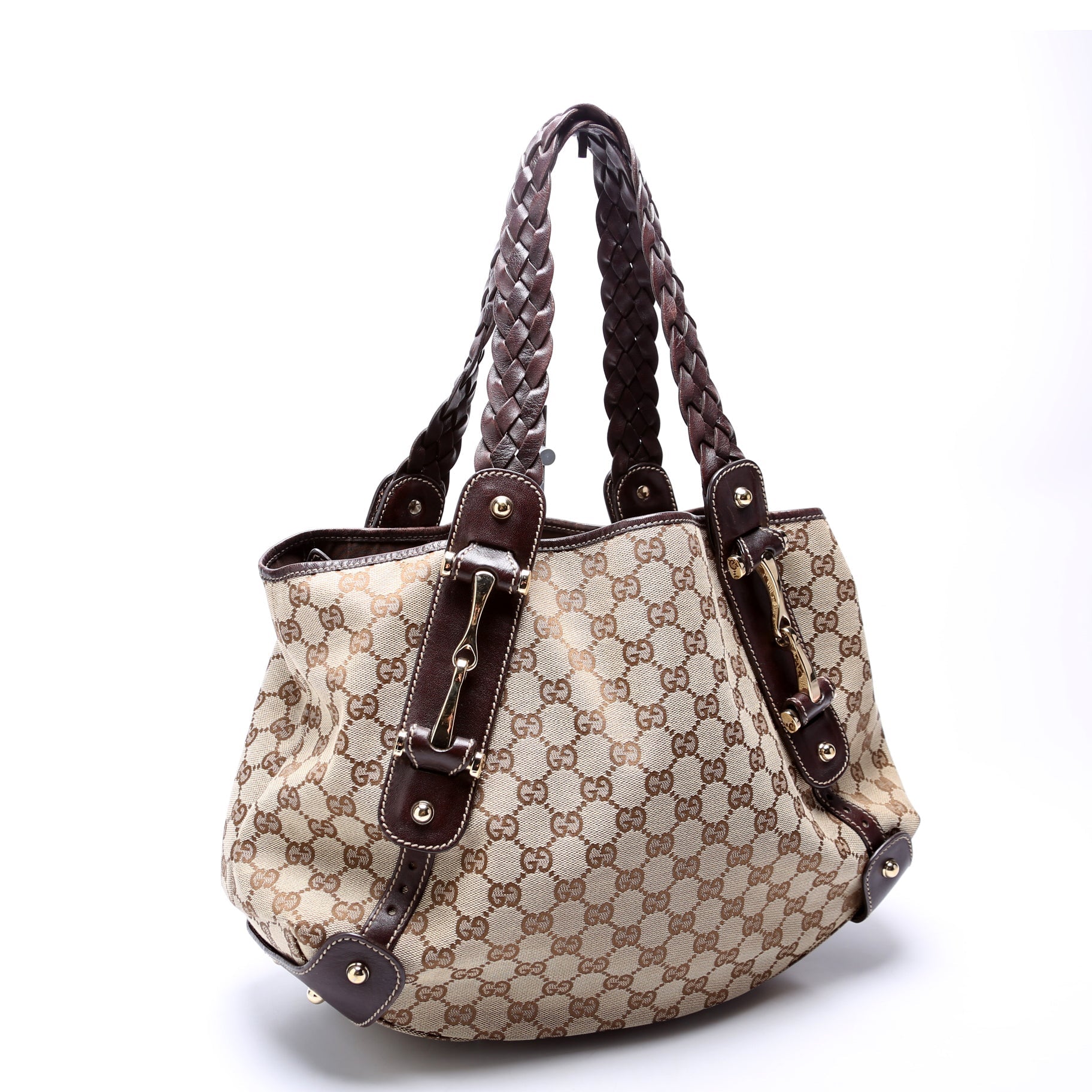 Gucci Pelham Brown Medium Shoulder Bag Brown 1
