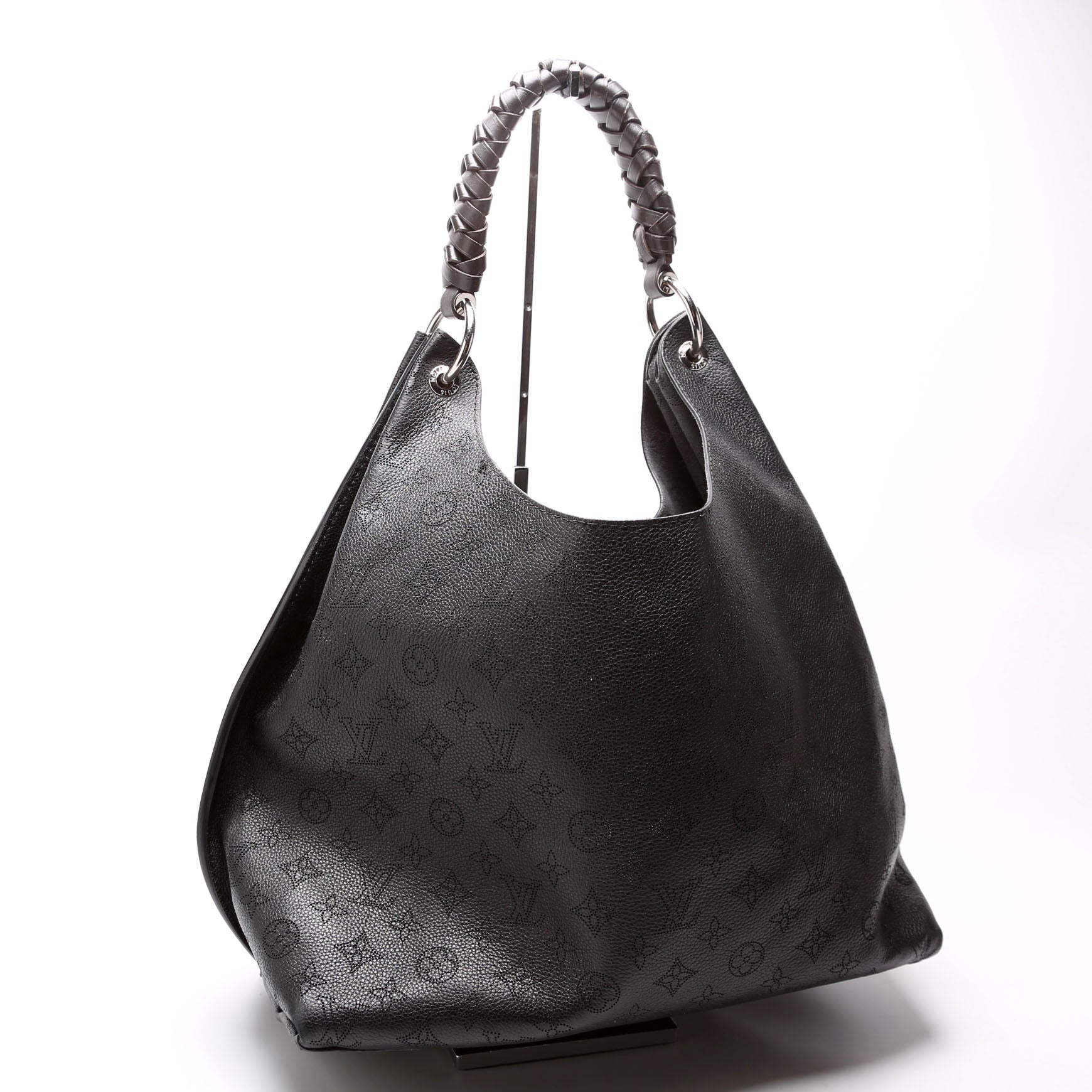 Louis Vuitton Carmel Mahina Black Handbag Mahina Black