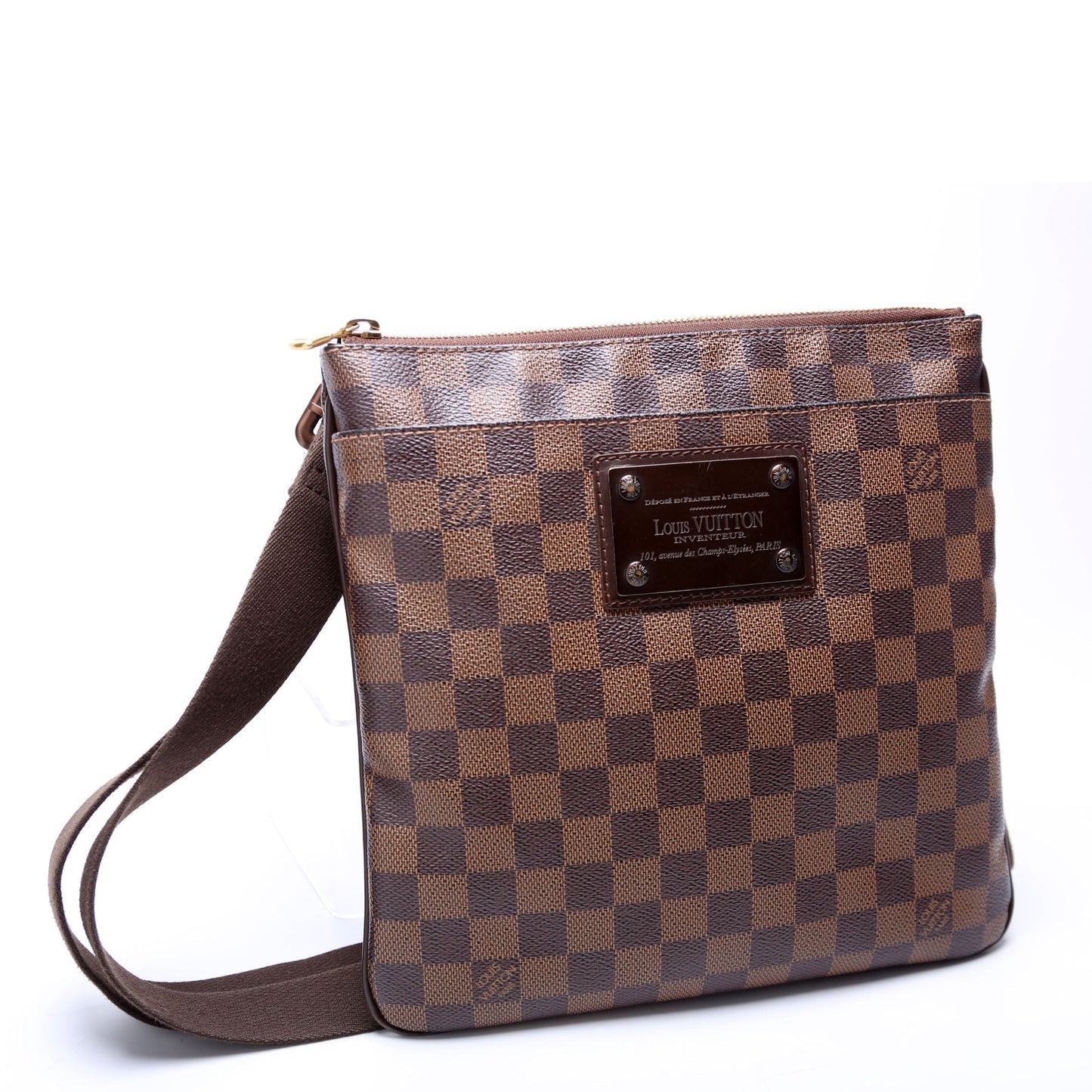 Louis Vuitton Pochette Brooklyn Ebene Clutch Bag