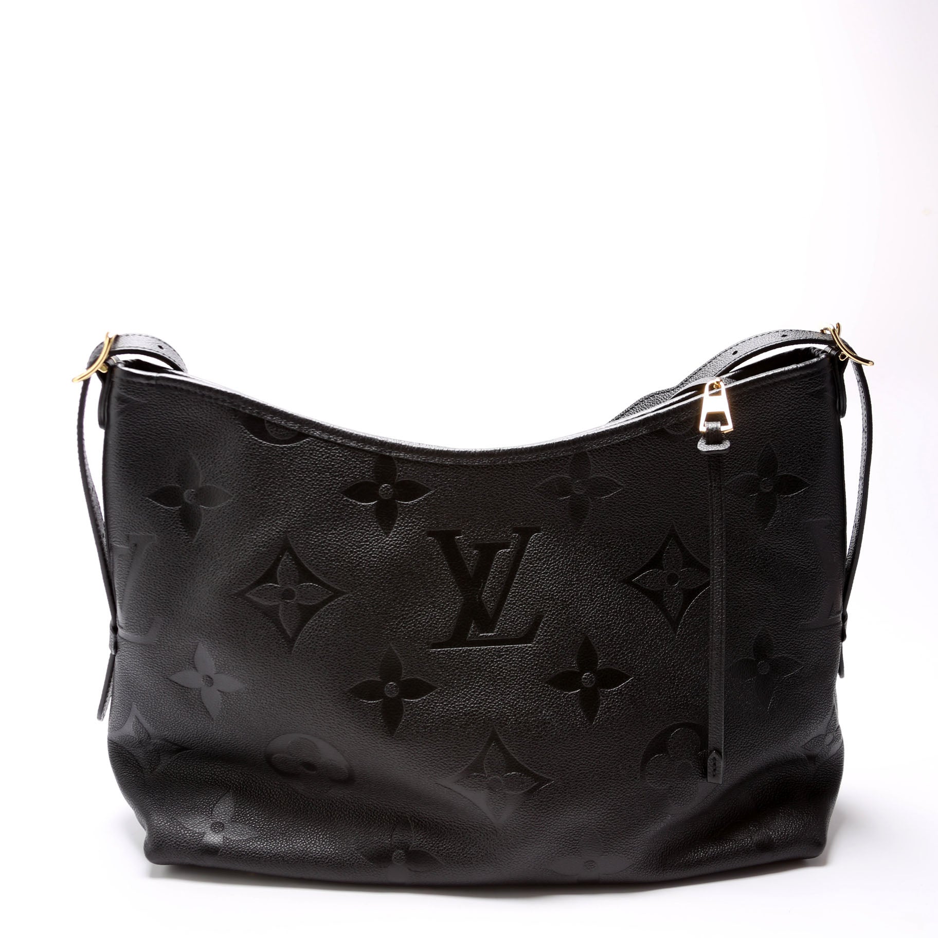 Louis Vuitton Carryall MM Zip Empreinte Black Handbag