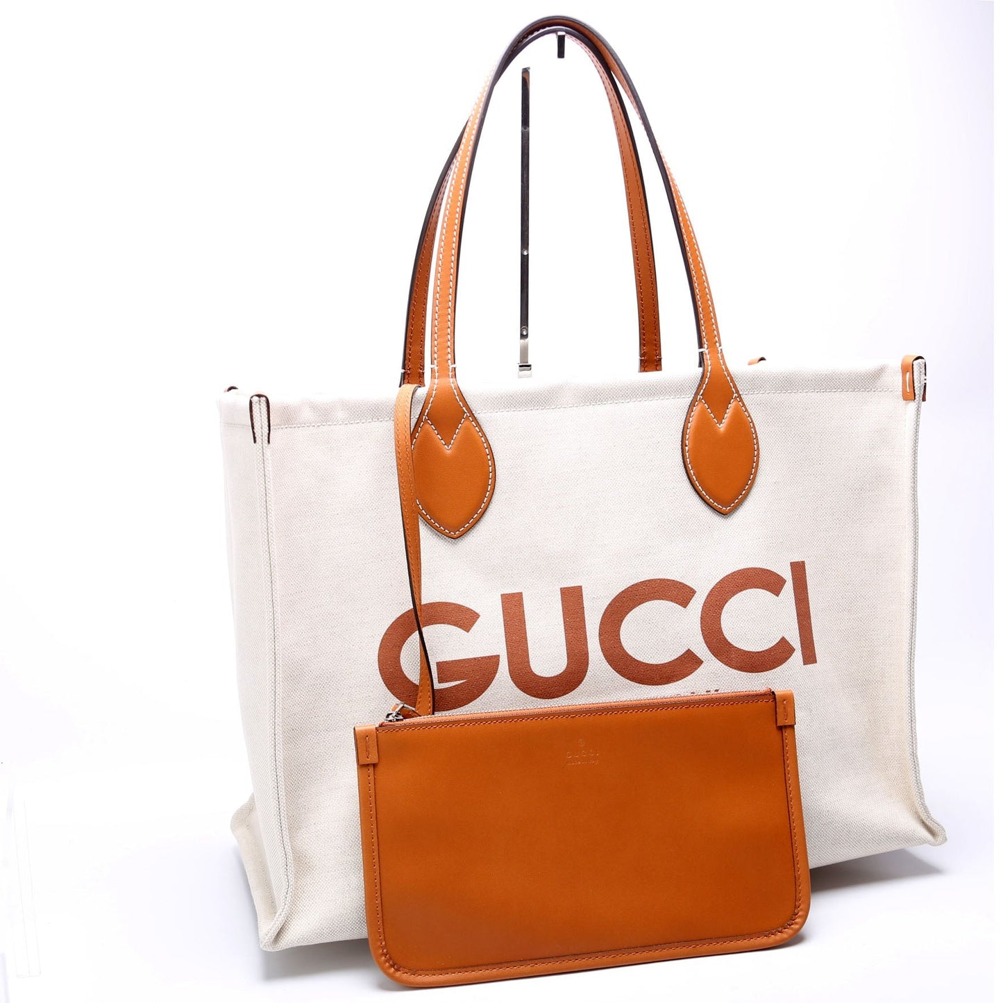Gucci Summer Linen Canvas Large Tote Bag