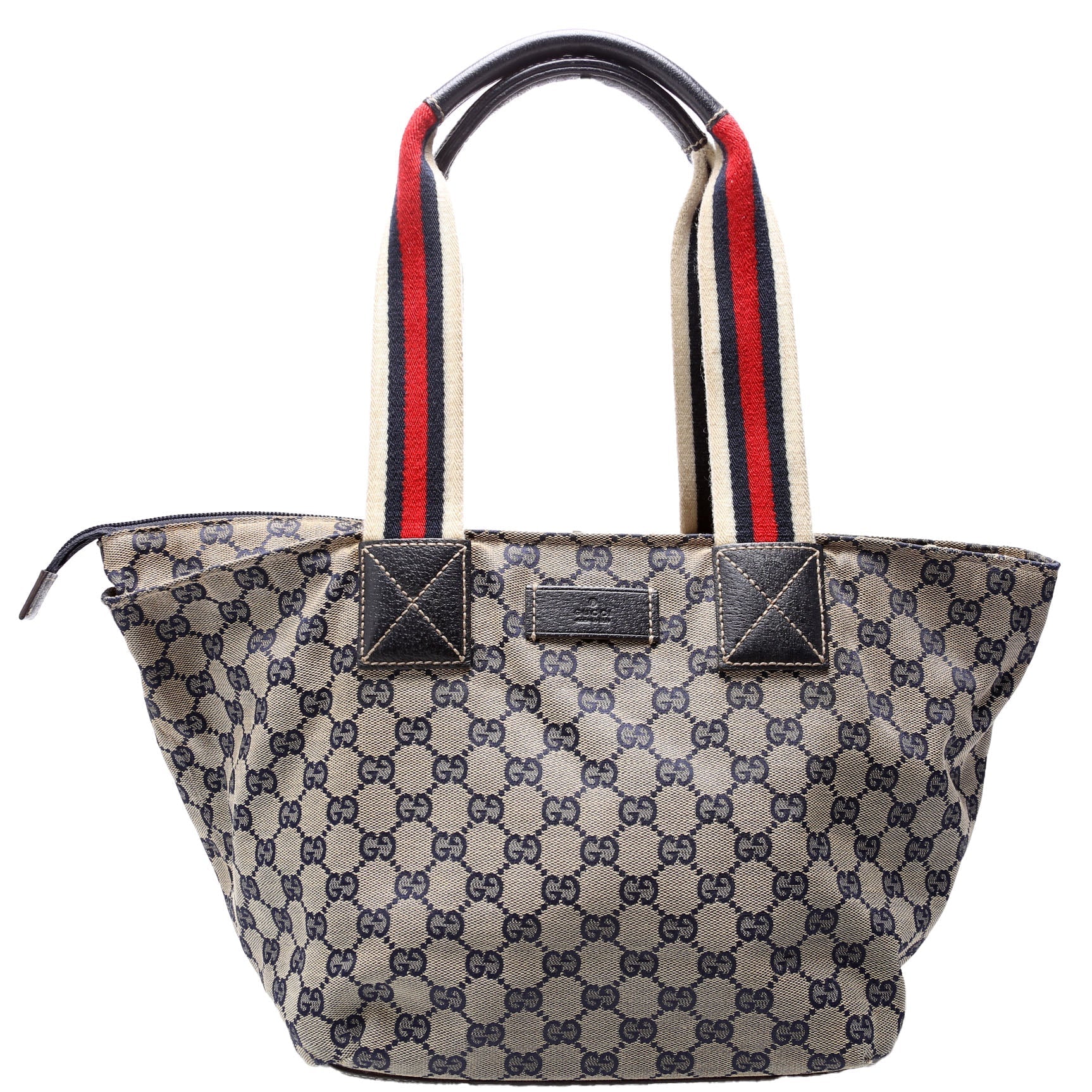 Gucci GG Web Canvas Bucket Tote Bag Tote 1