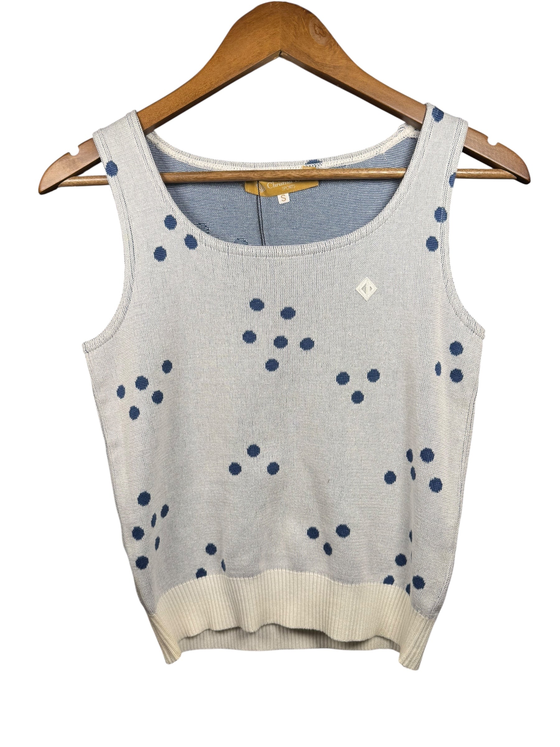 Dior Handbag Christian Polka Dot Sleeveless Sweater