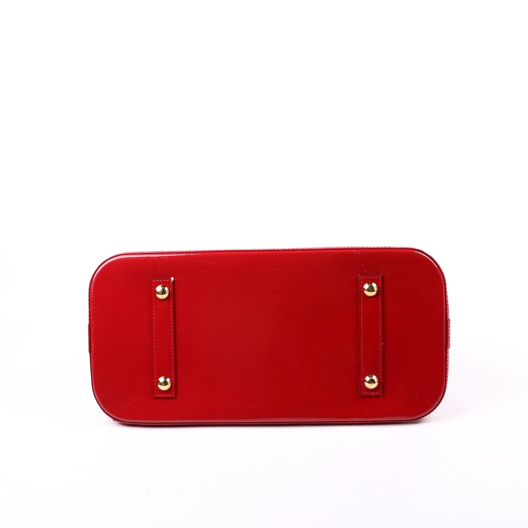 Louis Vuitton Alma GM Vernis Red Handbag