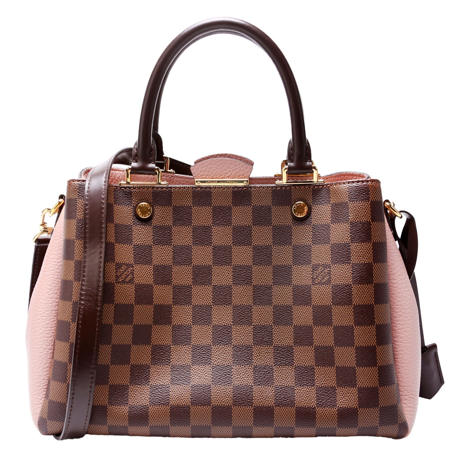 Louis Vuitton Brittany Ebene Damier Pink Handbag Pink 2