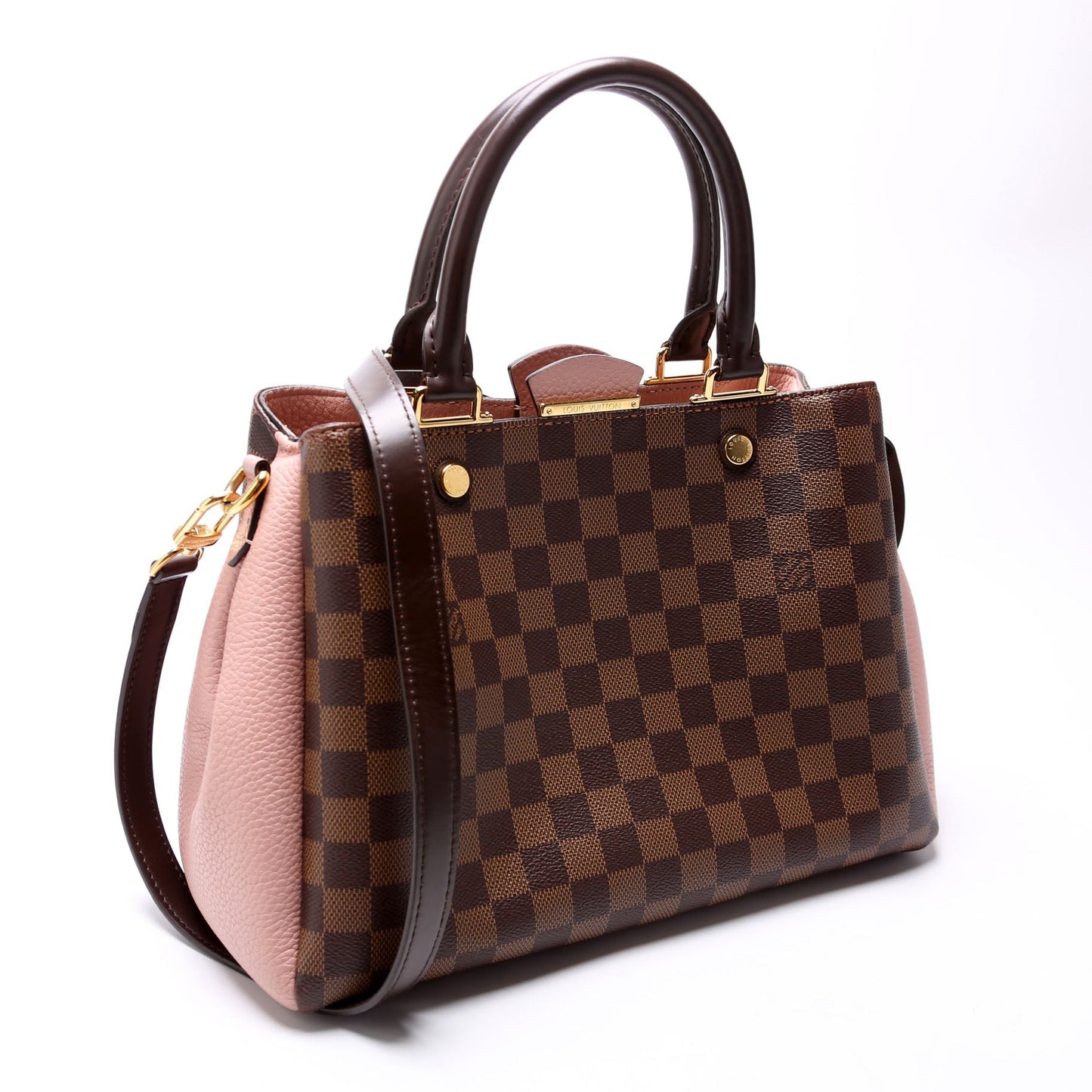 Louis Vuitton Brittany Ebene Damier Pink Handbag Pink 2