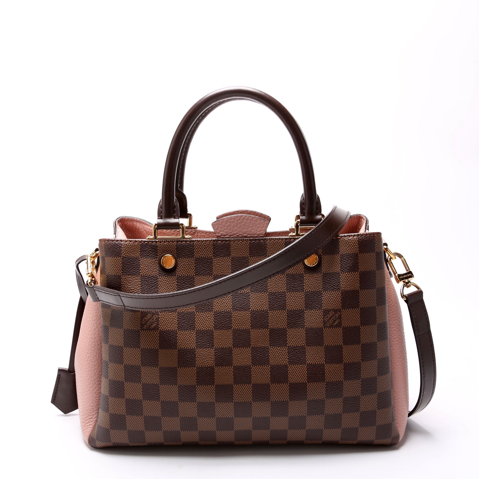 Louis Vuitton Brittany Ebene Damier Pink Handbag Pink 2